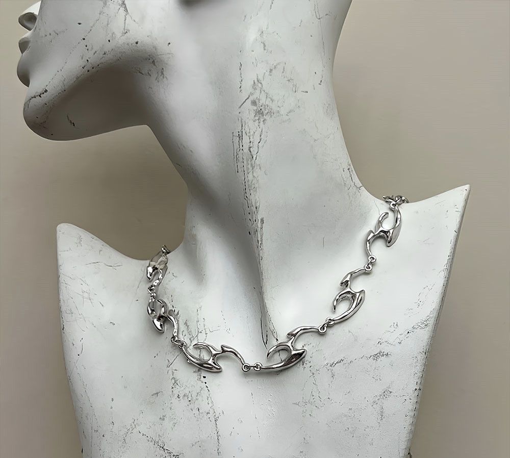 Other 50cm Irregular Titanium Steel Collar Chain Necklace Size ONE SIZE - 3 Thumbnail