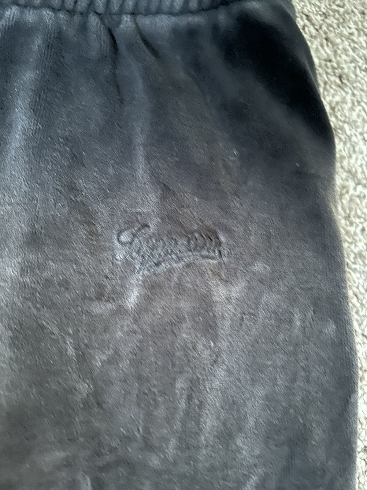 Supreme Black Velour Supreme Sweatpants Size US 32 / EU 48 - 4 Thumbnail