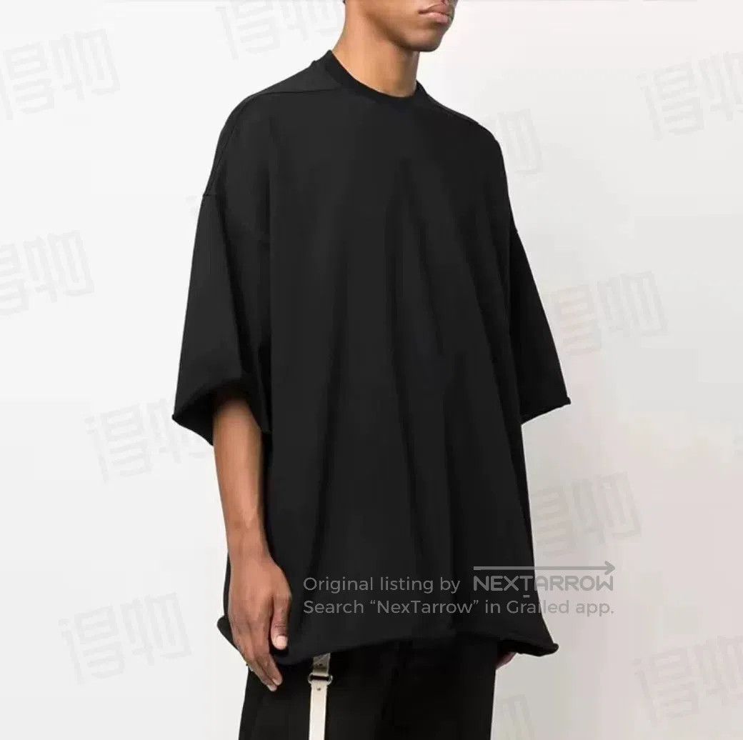 Rick Owens Rick Owens SS23 Black Rolled Cuff Tee. Size US S / EU 44-46 / 1 - 5 Thumbnail