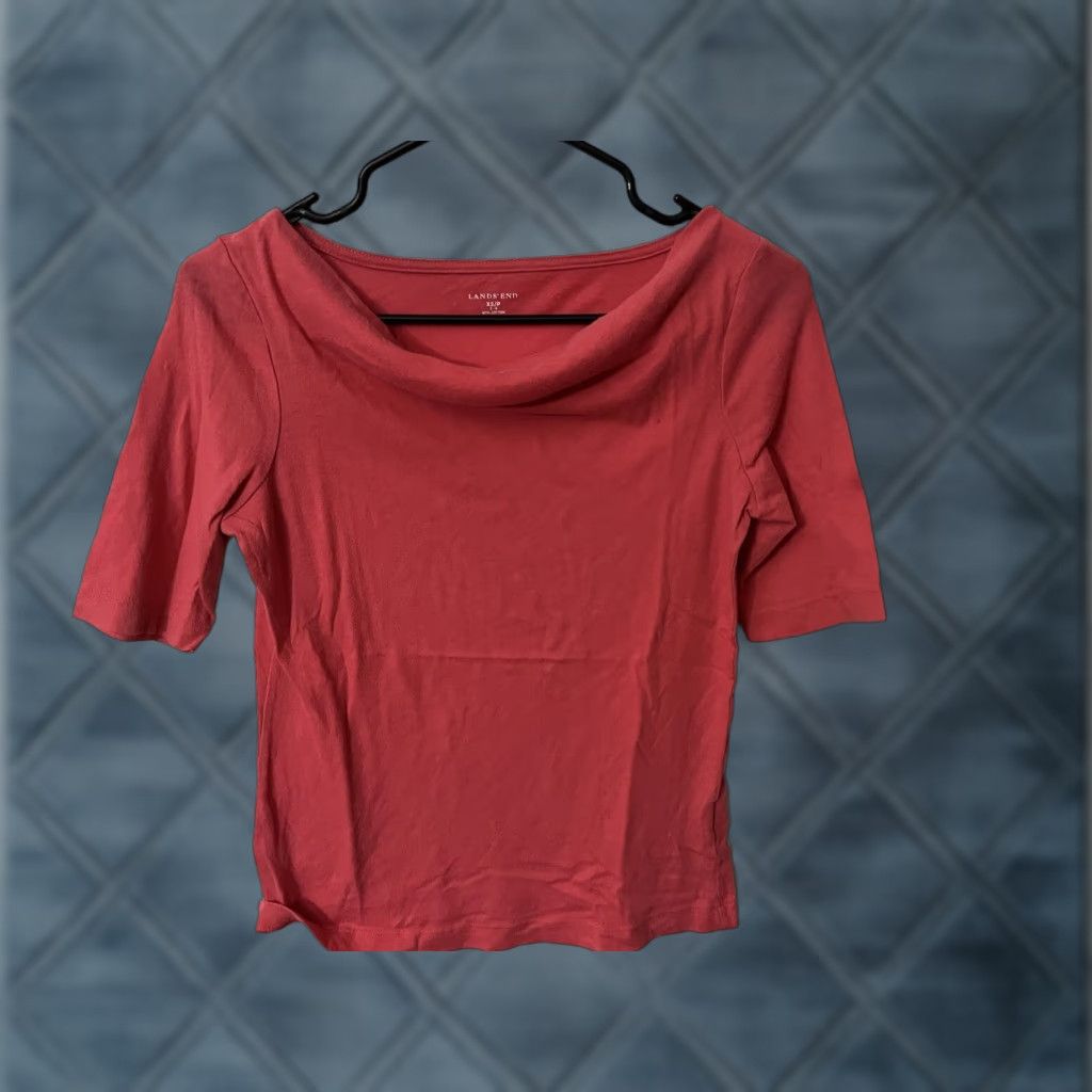 Lands' End VINTAGE Lands' End Shirt Women XS Pink Short Sleeve Sport Top Blouse T-Shirt Activewear 90s Womens Size XS / US 0-2 / IT 36-38 - 1 Thumbnail