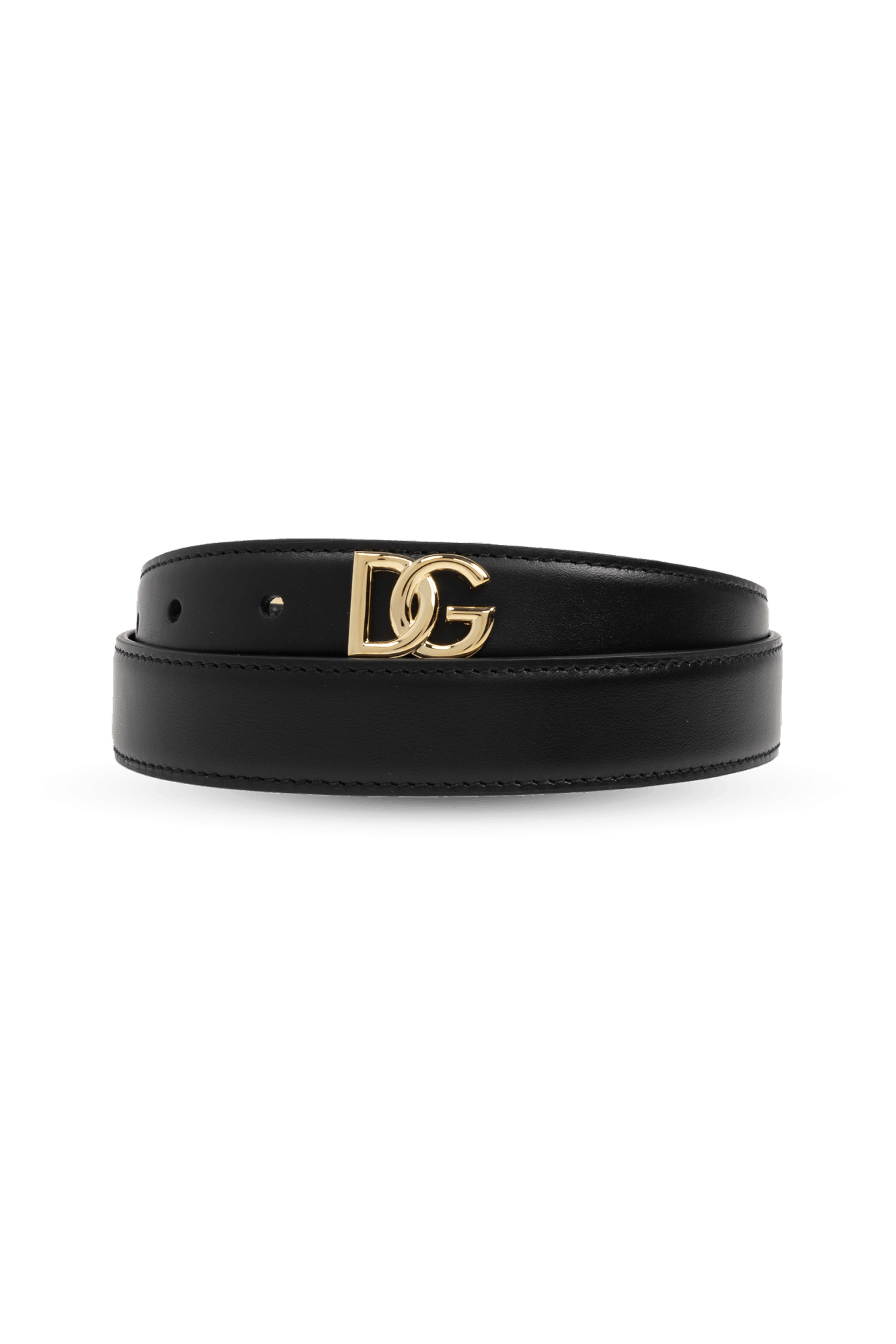 Dolce & Gabbana o1s22i1n0225 Size: 85 / Smooth Leather DG Belt in Black Size ONE SIZE - 3 Thumbnail