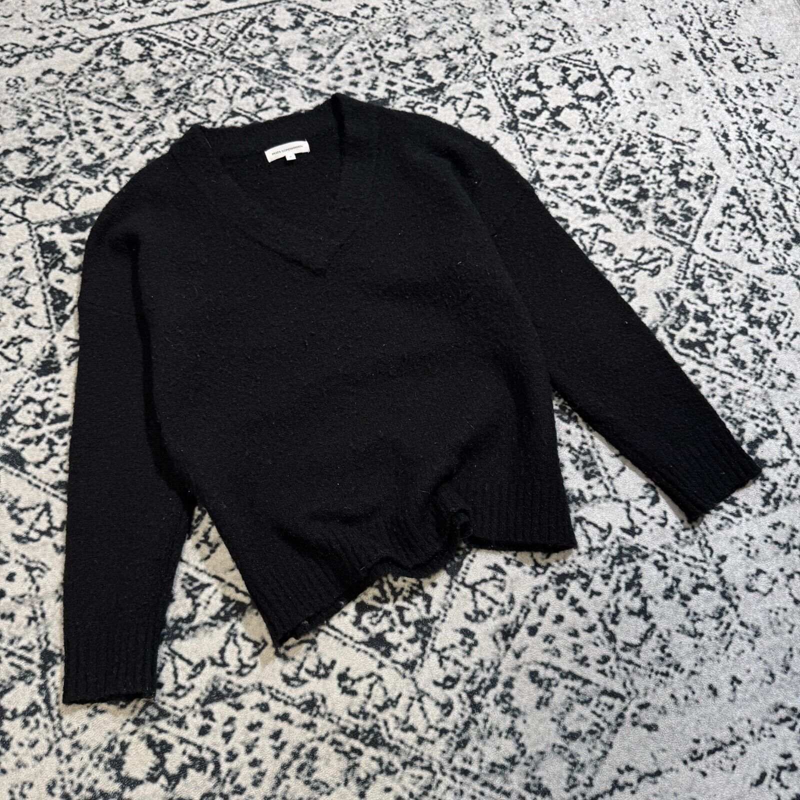 Moss × Vintage Moss Copenhagen Unisex Black Mohair Sweater Size S Size US S / EU 44-46 / 1 - 3 Thumbnail