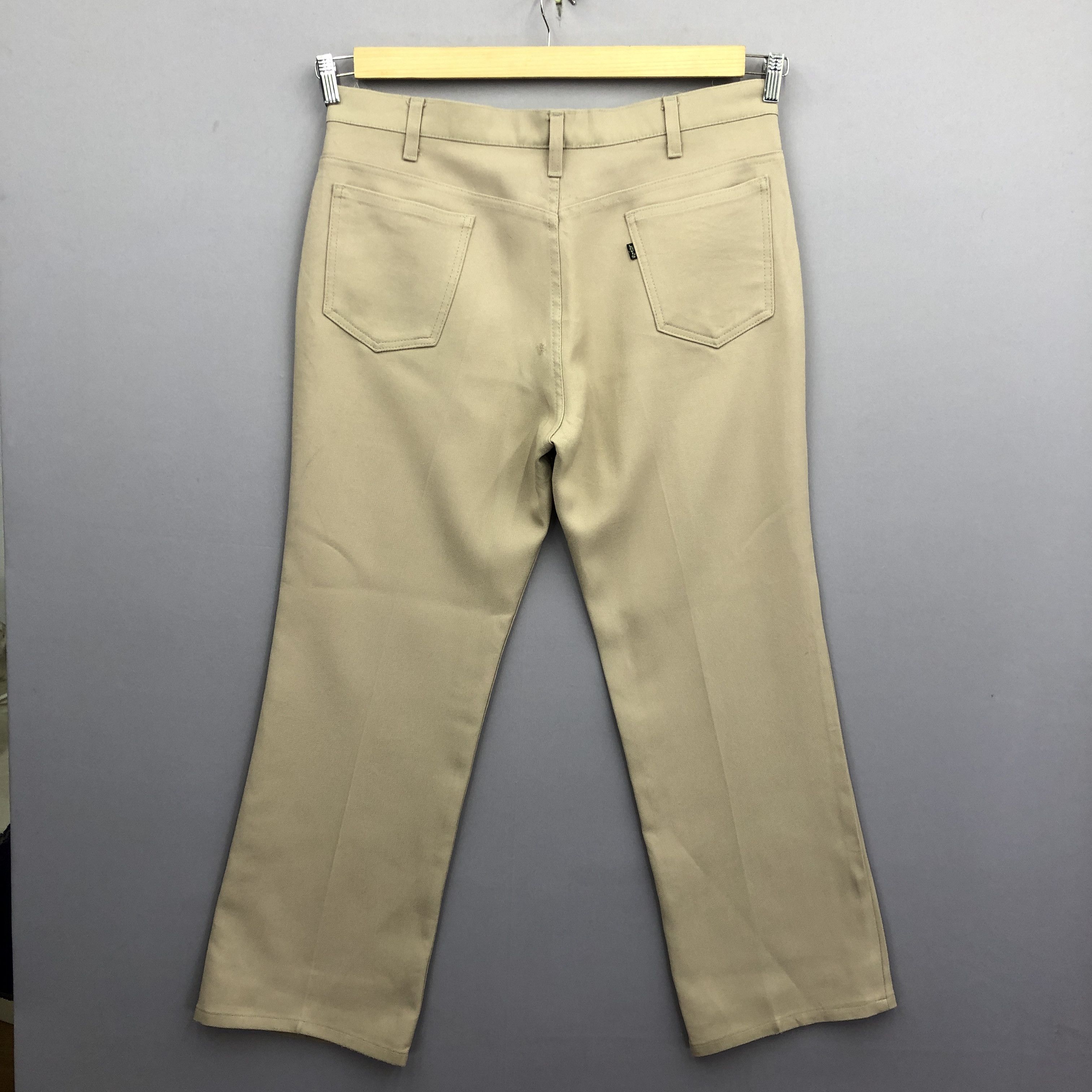 Levi's Vintage 70s Levis 520 Sta Press Brown Jeans Denim Pants Size US 36 / EU 52 - 2 Thumbnail