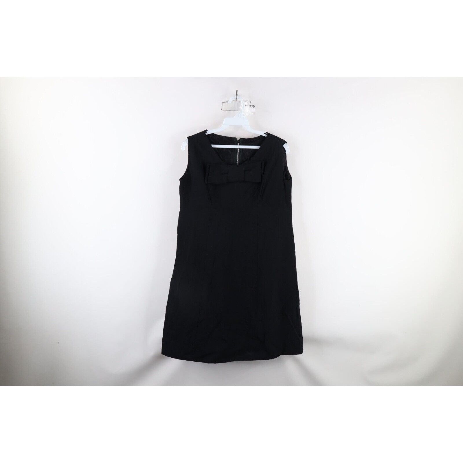Vintage Vintage 50s 60s Rockabilly Bowtie Rayon Blend Dress Size M / US 6-8 / IT 42-44 - 1 Thumbnail
