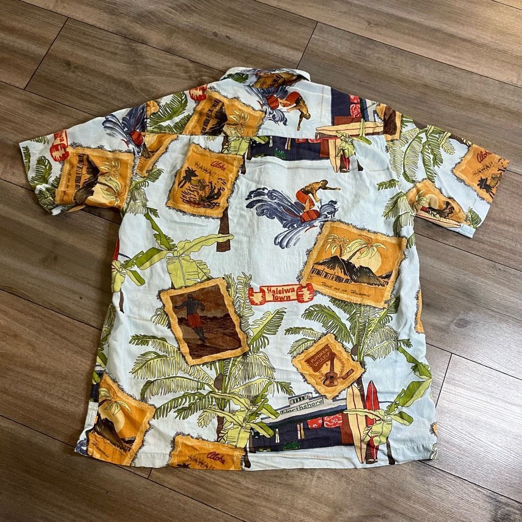 Quiksilver Vintage Quiksilver Tan Short Sleeve Striped Buttonup Men Med Size US M / EU 48-50 / 2 - 6 Thumbnail