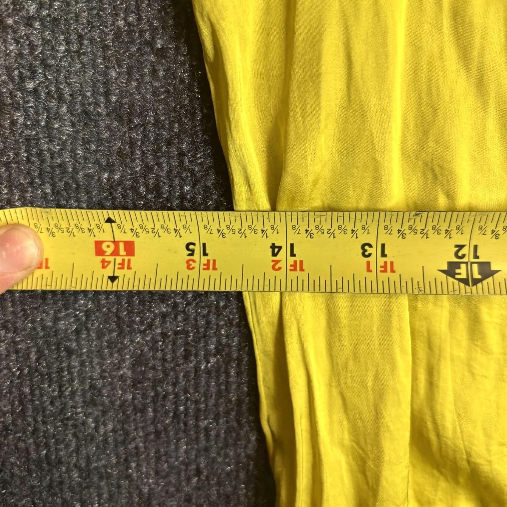 Vintage Philosophy Republic Shirt Womens XS Yellow Smocked Hem Puff Sleeve V Neck Size XS / US 0-2 / IT 36-38 - 4 Thumbnail