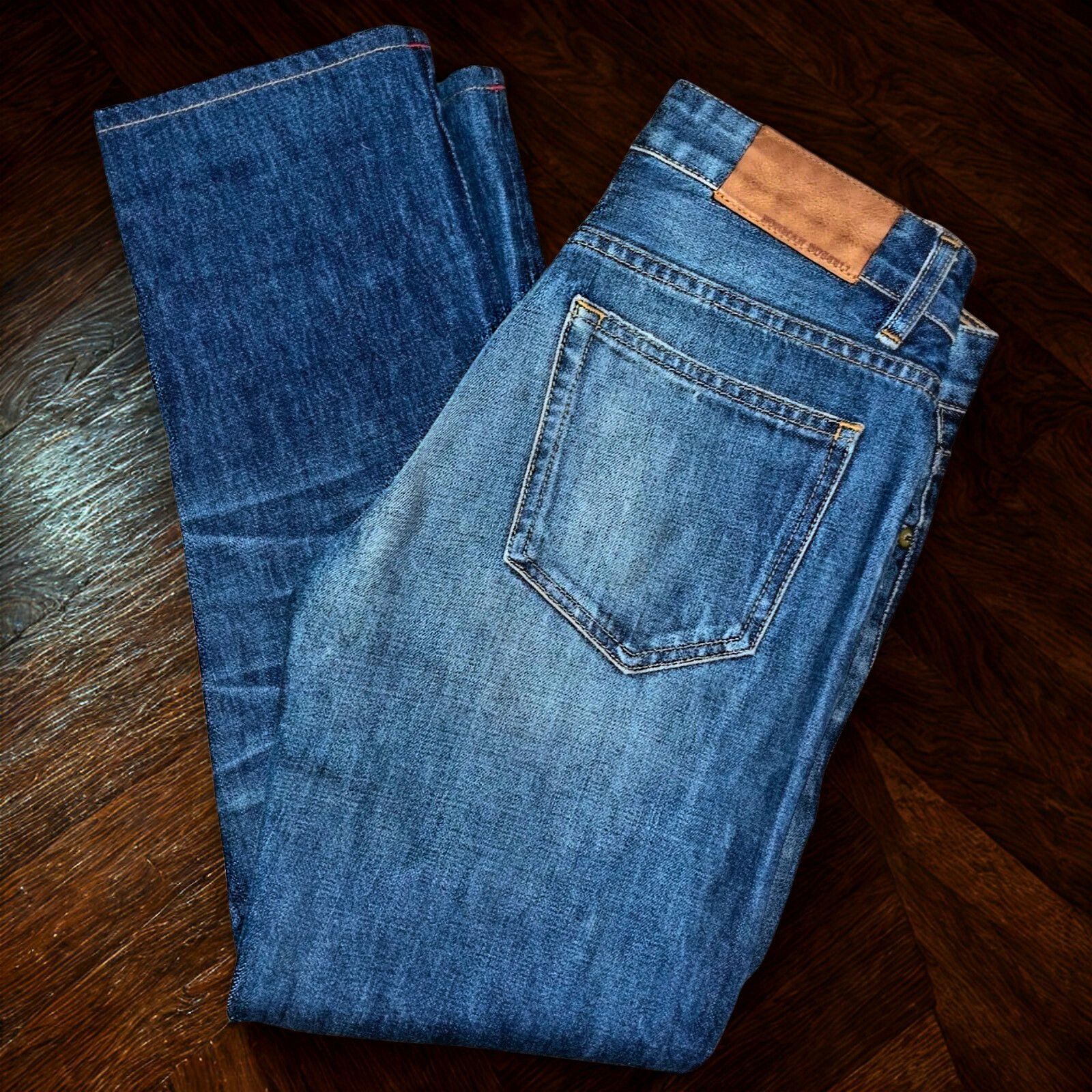 Norman Russell Norman Russell Selvedge Denim Jeans USA Straight Fit 27x28 Size US 27 - 1 Thumbnail