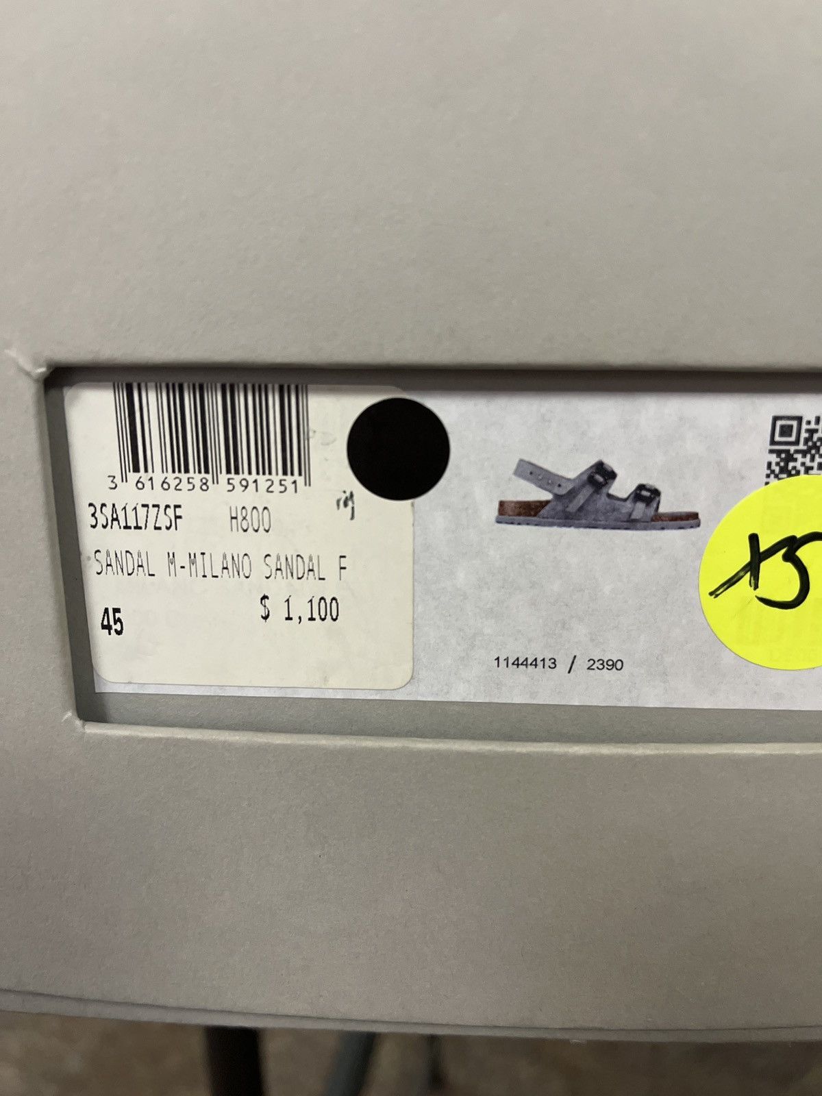 Birkenstock × Dior o1rshd1 Q:2 / M-Milano Sandal in Grey Size US 12 / EU 45 - 9 Thumbnail