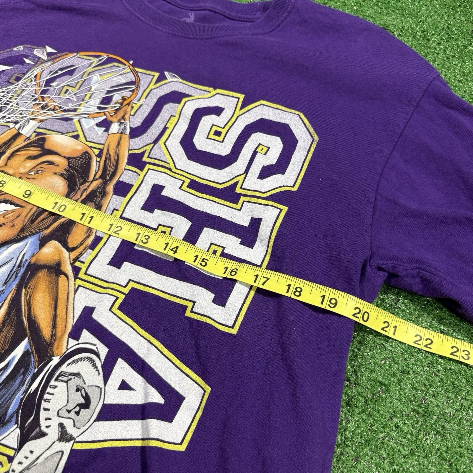 Paul & Shark Vintage Y2K Shaq Lakers Long Sleeve Shirt Purple Tee Large Size US L / EU 52-54 / 3 - 7 Thumbnail