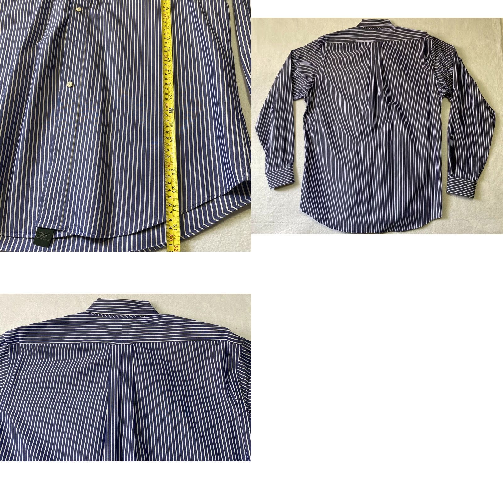 Vintage VINTAGE Marshall Fields Button-Up Shirt Men’s 16.5 36/37 Blue Long Sleeve Pocket Button-Up Collar Regular Big & Tall Mens Size US L / EU 52-54 / 3 - 8 Thumbnail