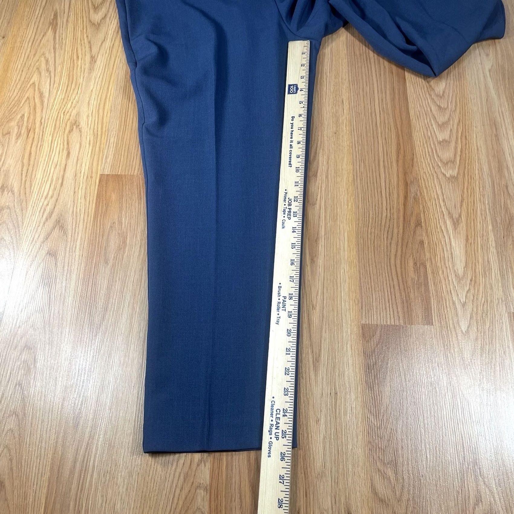 Anne Klein VINTAGE Ann Klein FrontZip Stretch Capri Crop Pants Womens Size 12 Navy Blue NWT Size 34" / US 12 / IT 48 - 5 Thumbnail