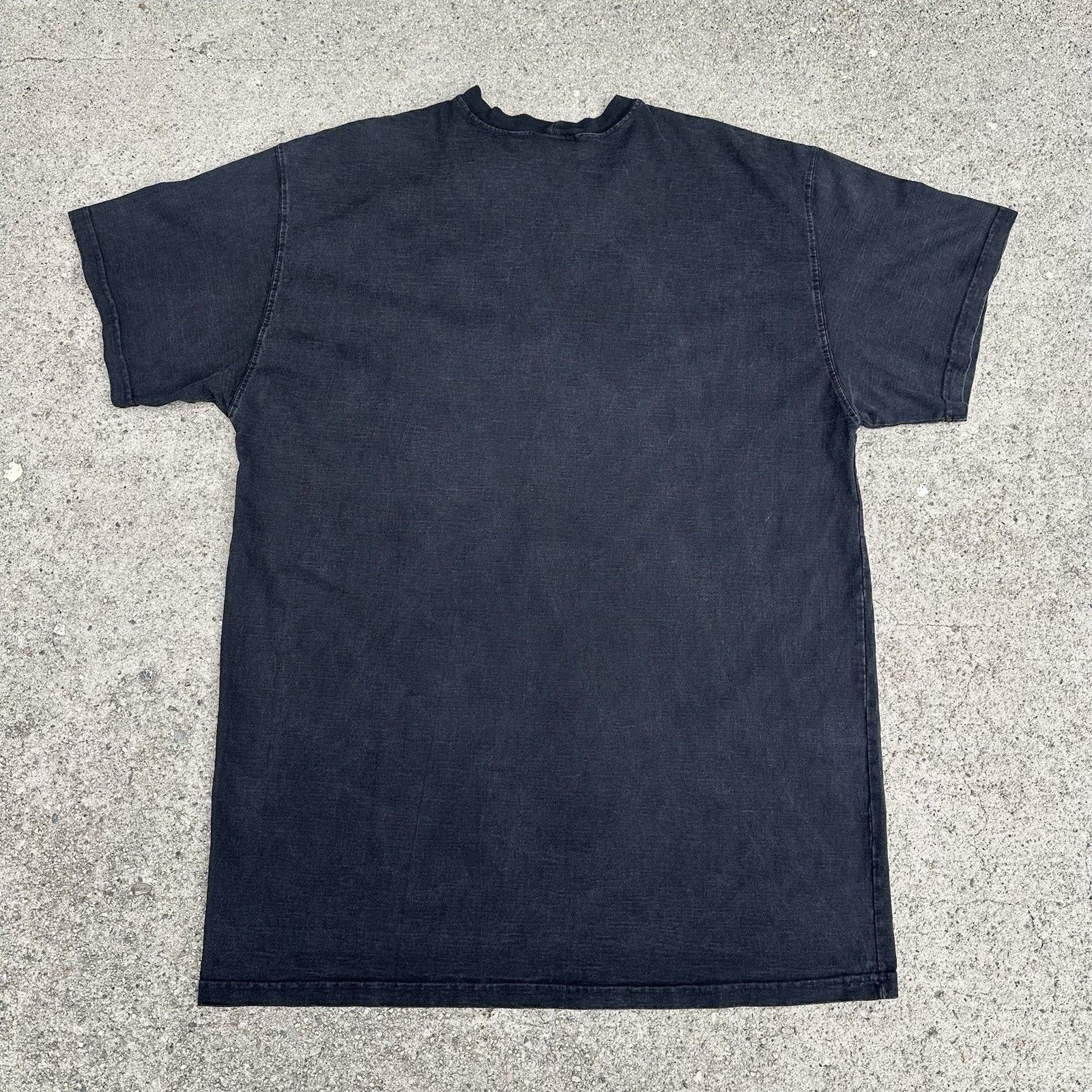 Karl Kani × Vintage Vintage 90s Karl Kani Faded Black Signature T-Shirt 2XL Size US XXL / EU 58 / 5 - 3 Thumbnail