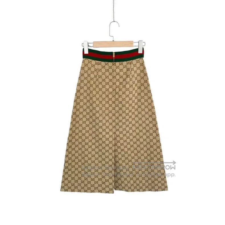 Gucci Gucci Old-fashioned full-print horse buckle skirt Size 42" / US 20 - 2 Thumbnail