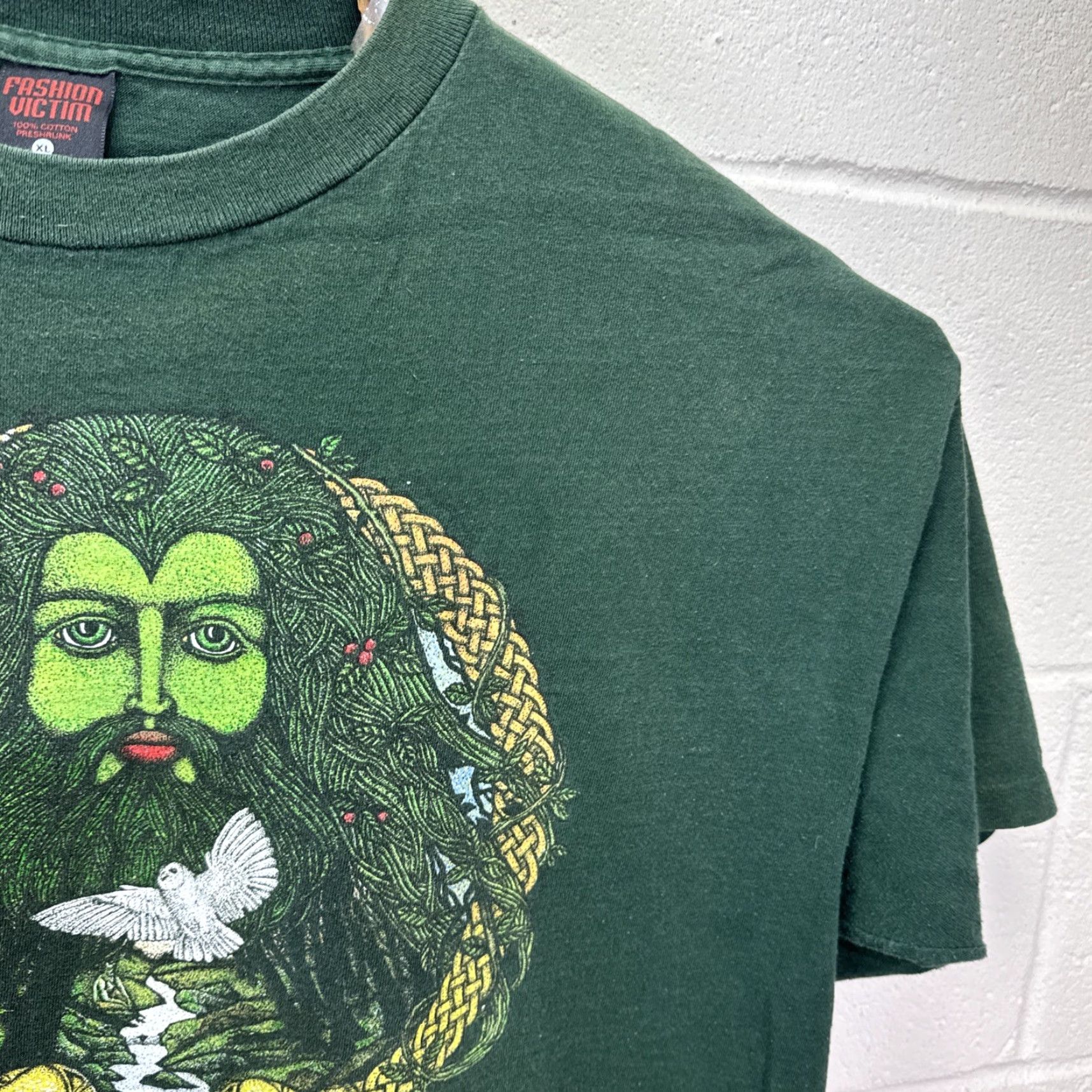 Vintage VINTAGE Fashion Victim Art Courtney Davis T Shirt Green XL Men Graphic Tee 1990s Cotton Short Sleeve Grunge US Made Size US XL / EU 56 / 4 - 7 Thumbnail