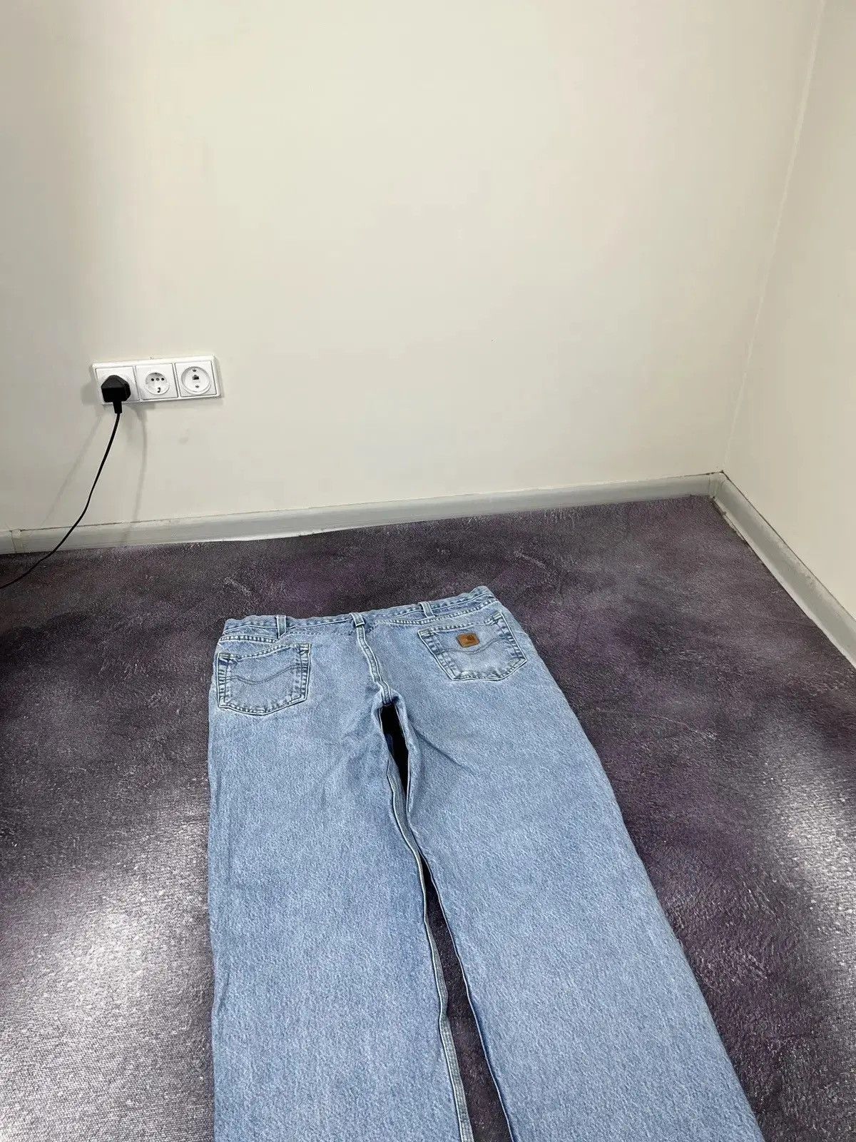 Carhartt × Vintage Vintage Carhartt USA Light Blue Denim Hype Baggy Jeans Size US 38 / EU 54 - 4 Thumbnail