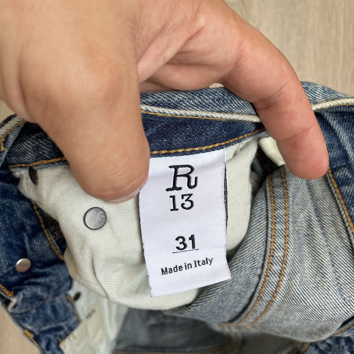 R13 R13 Boyfriend Jeans Dirty Kelly 22/23 Size 33" - 10 Thumbnail