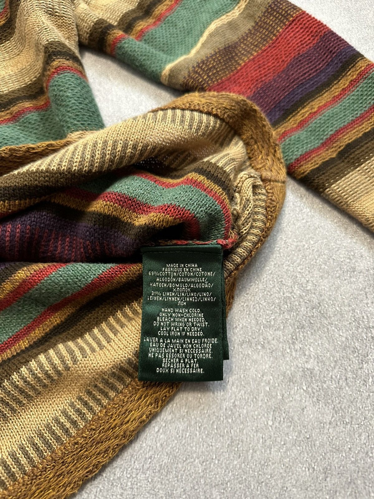 Ralph Lauren Vintage Lauren Ralph Lauren Striped Knit Sweater Size M / US 6-8 / IT 42-44 - 5 Thumbnail