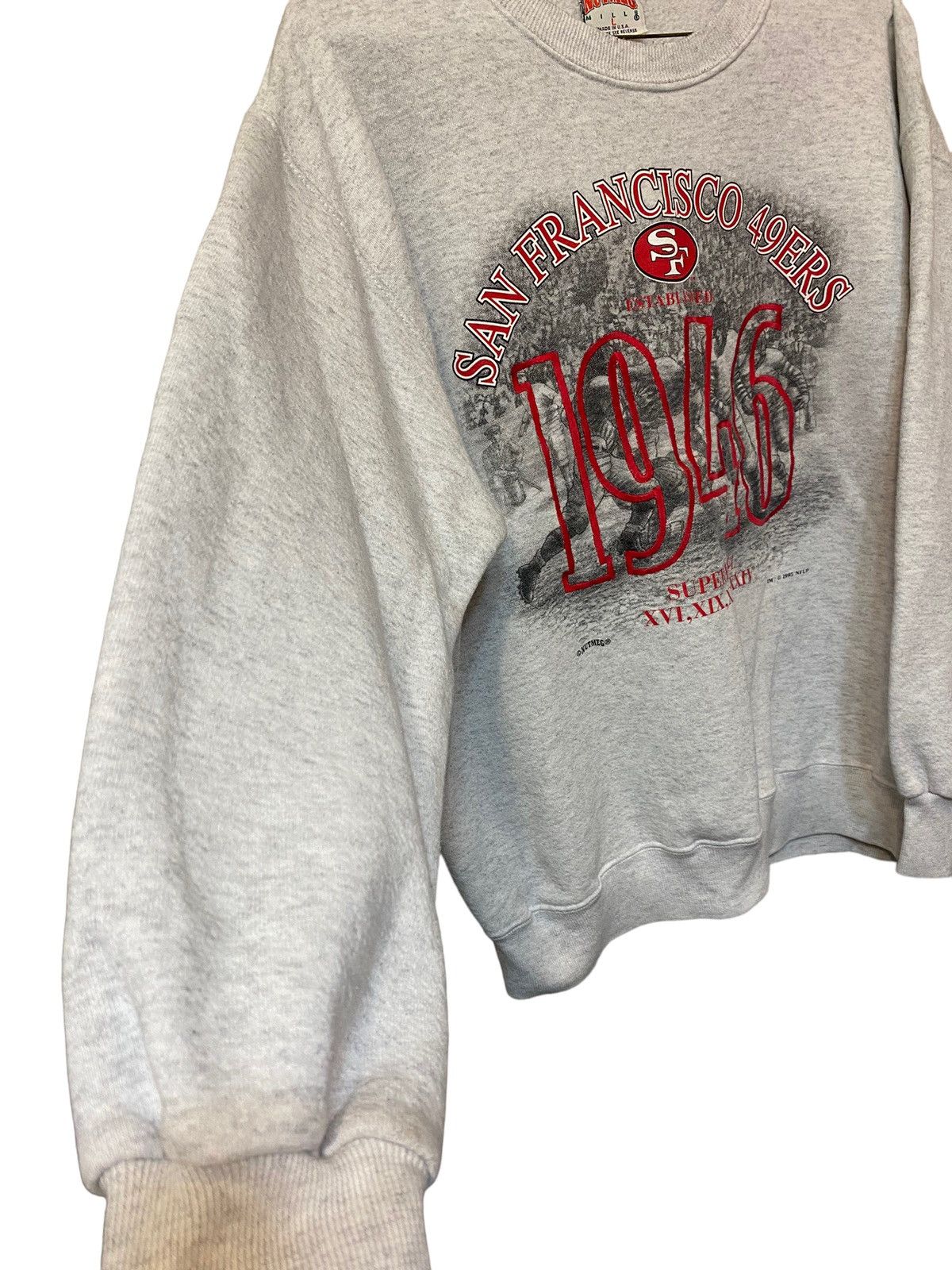 NFL Vintage 90s Nutmeg San Francisco 49ers NFL Graphic Crewneck Size US L / EU 52-54 / 3 - 4 Thumbnail