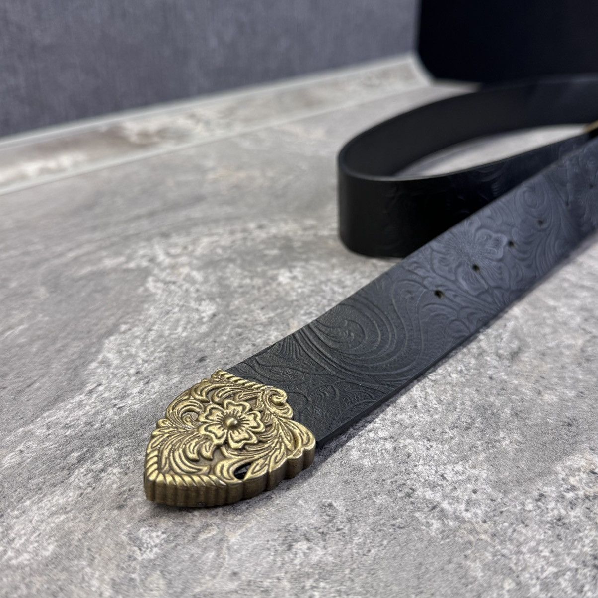 Hysteric Glamour Vintage Y2K Western Leather Belt Flower saint japan style Size ONE SIZE - 4 Thumbnail