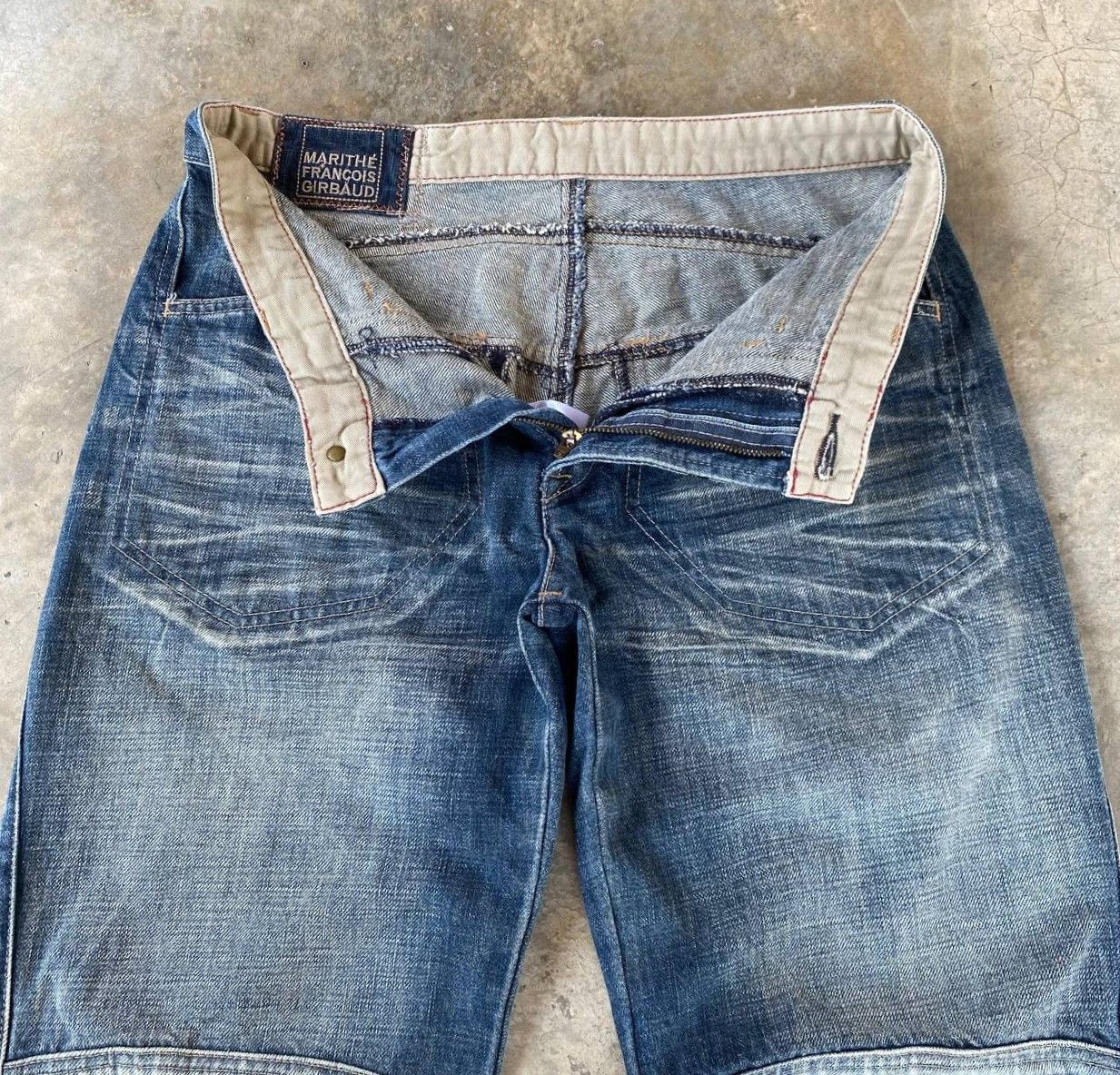 Marithe + Francois Girbaud Archival Marithé François Girbaud Panelled Technical Denim Size US 31 - 8 Thumbnail