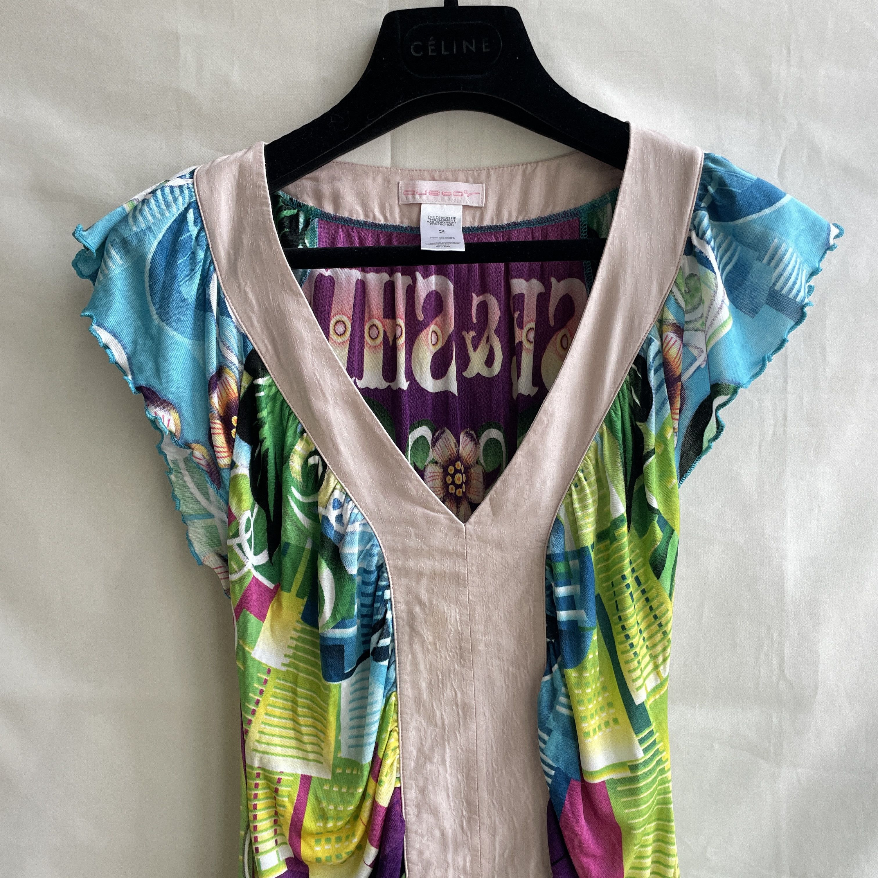 Custo Barcelona Custo Barcelona Colorful City Print Viscose Midi Dress Size S / US 4 / IT 40 - 5 Thumbnail