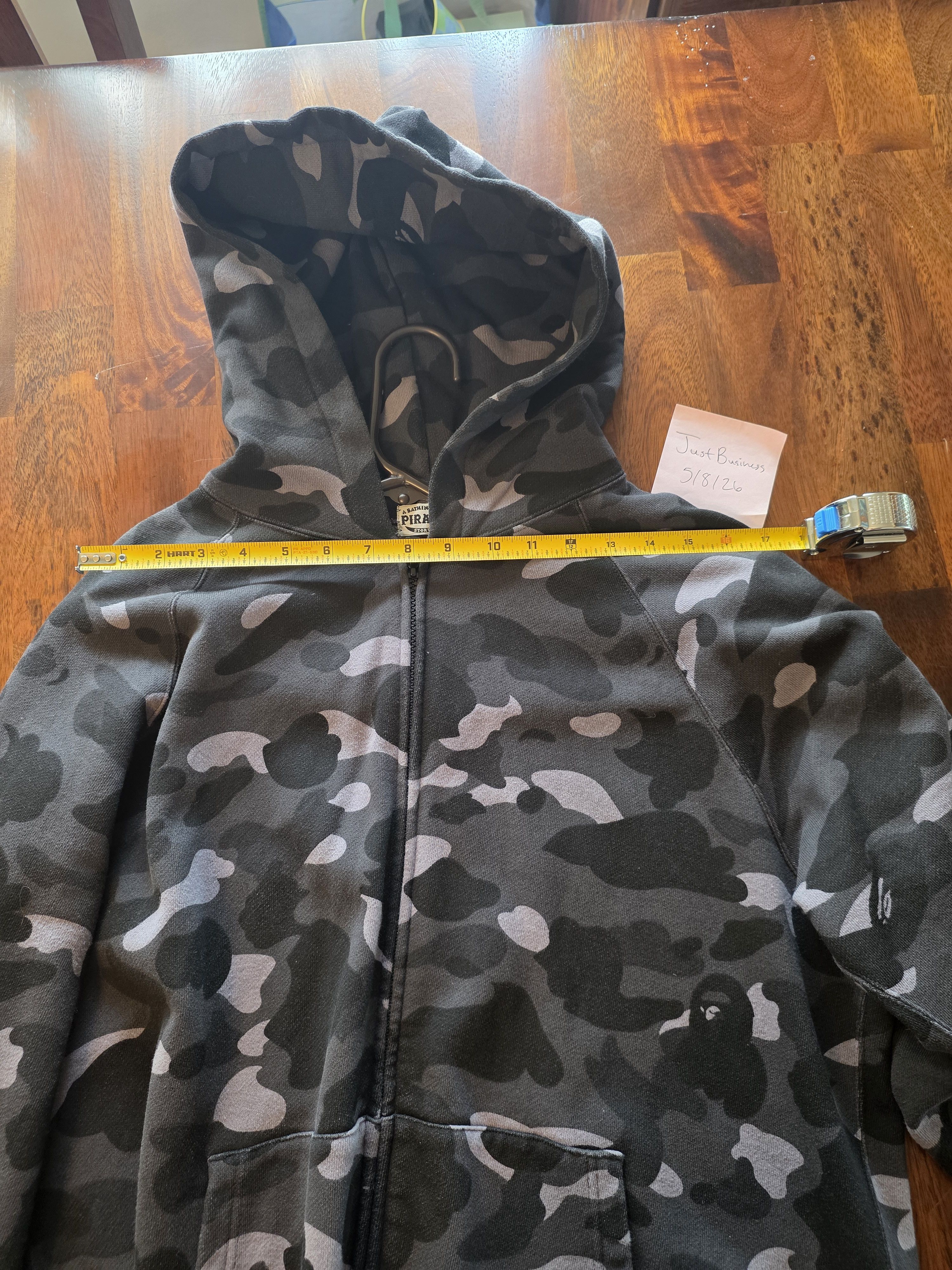 Bape Bape Pirate Store Black Camo Zip-Up Hoodie Size US L / EU 52-54 / 3 - 6 Thumbnail