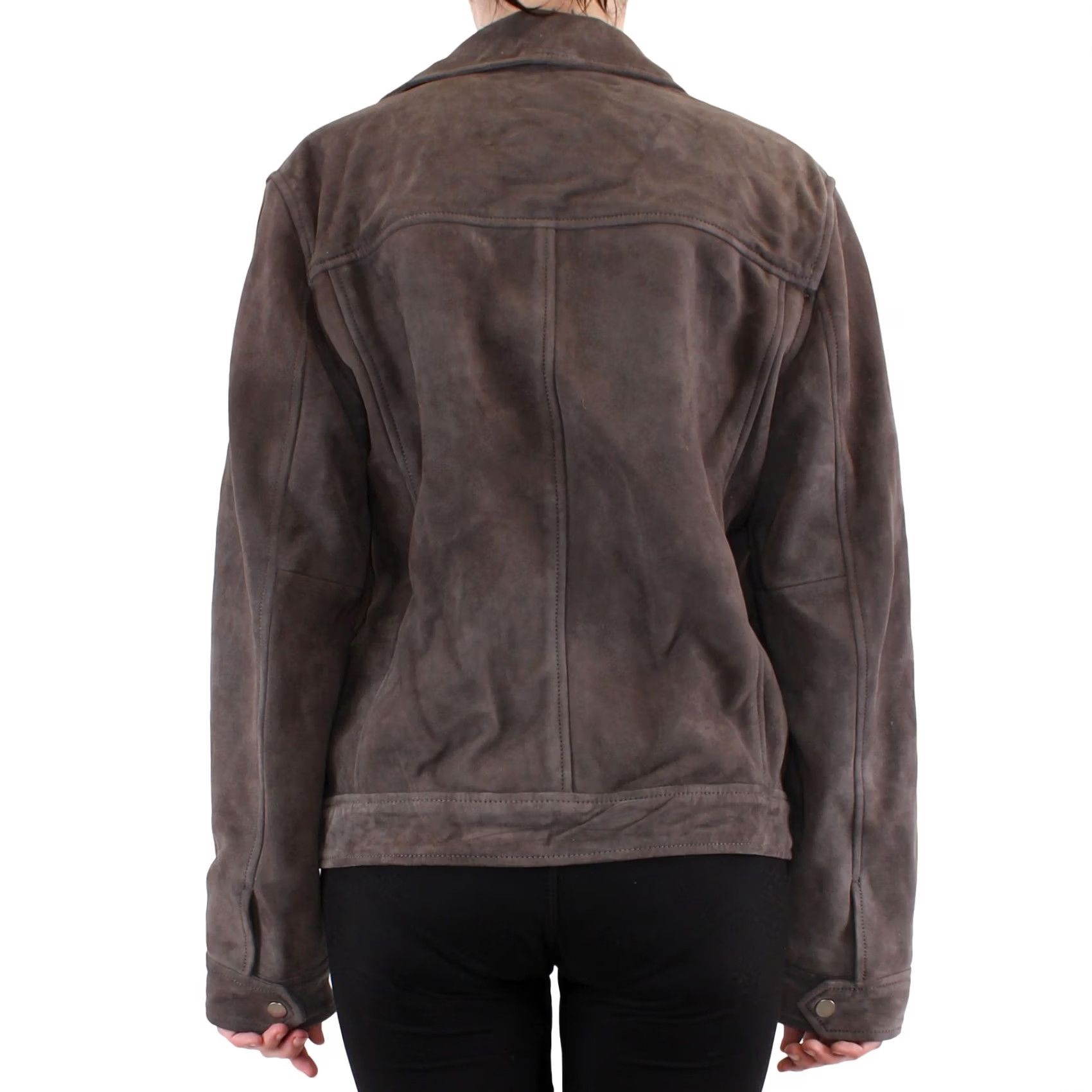 Club Monaco Club Monaco Jacket, Women's Full Zip Suede Jacket, Small, Grey, MSRP: 95 Size S / US 4 / IT 40 - 4 Thumbnail