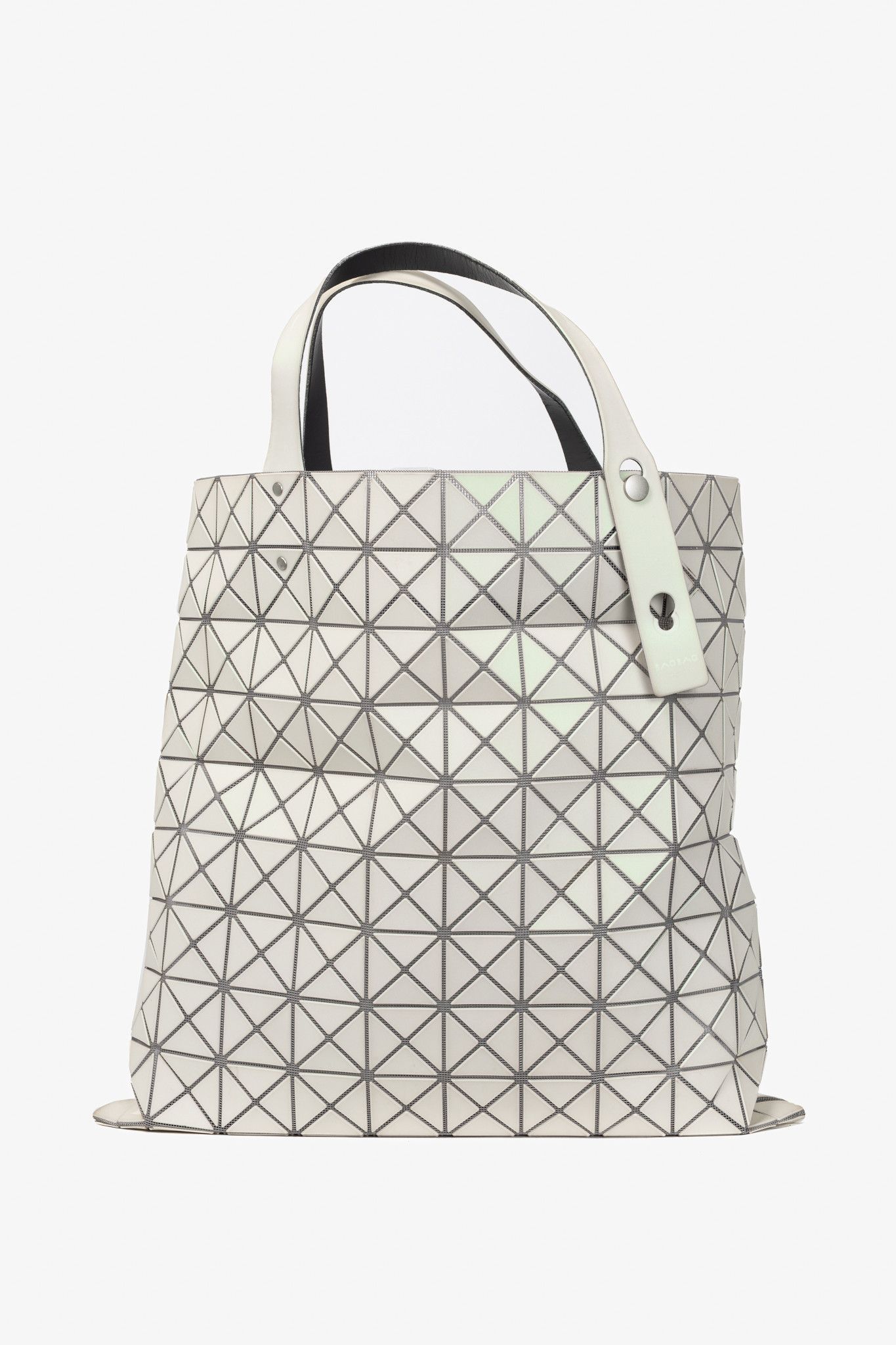 Issey Miyake Bao Bao Bao Bao Issey Miyake White Iridescent Geometric Tote Size ONE SIZE - 1 Thumbnail