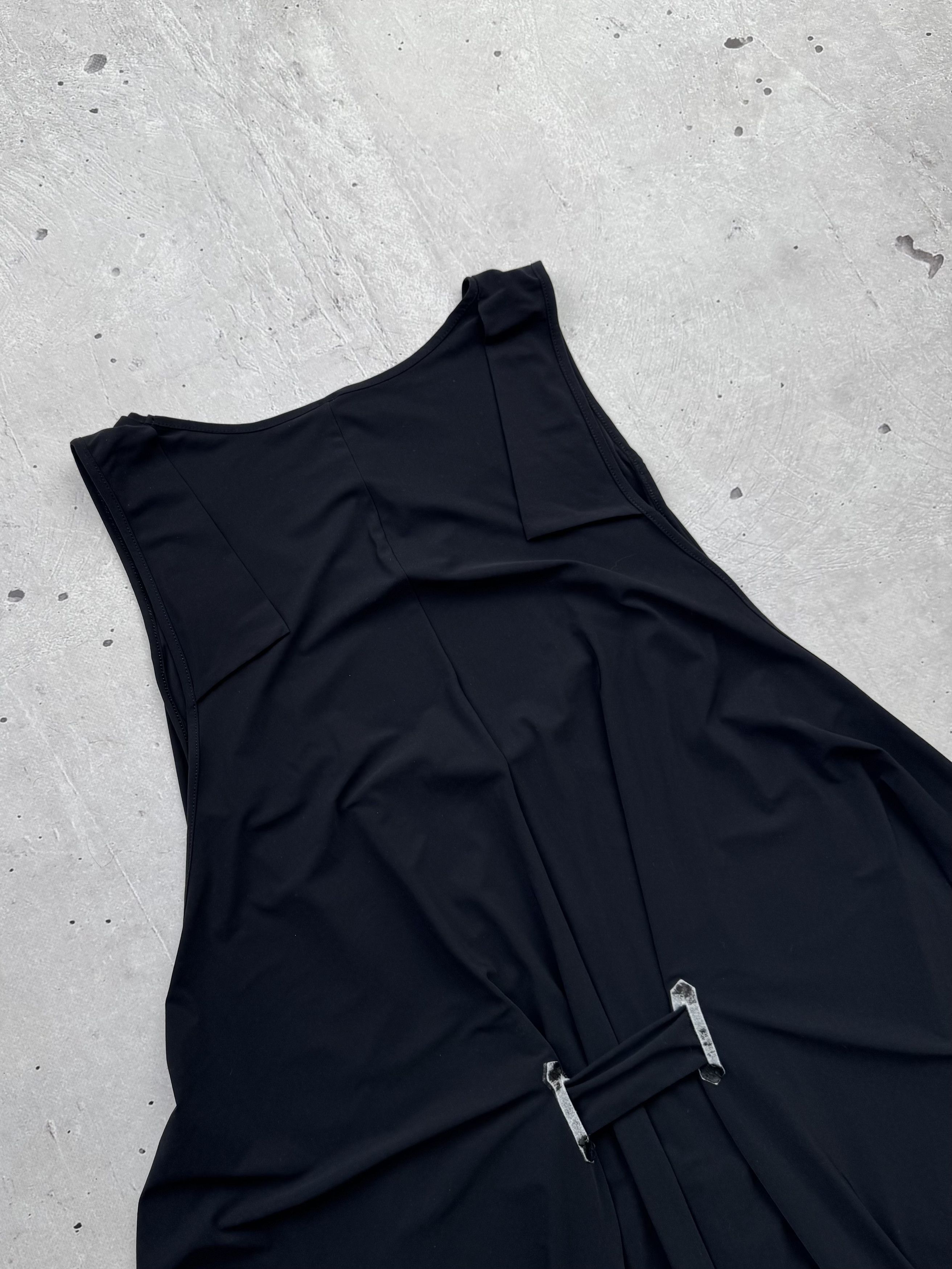 Cop Copine × Vintage Cop Copine Vintage Gothic Asymmetric Belted Dress Size S / US 4 / IT 40 - 10 Thumbnail