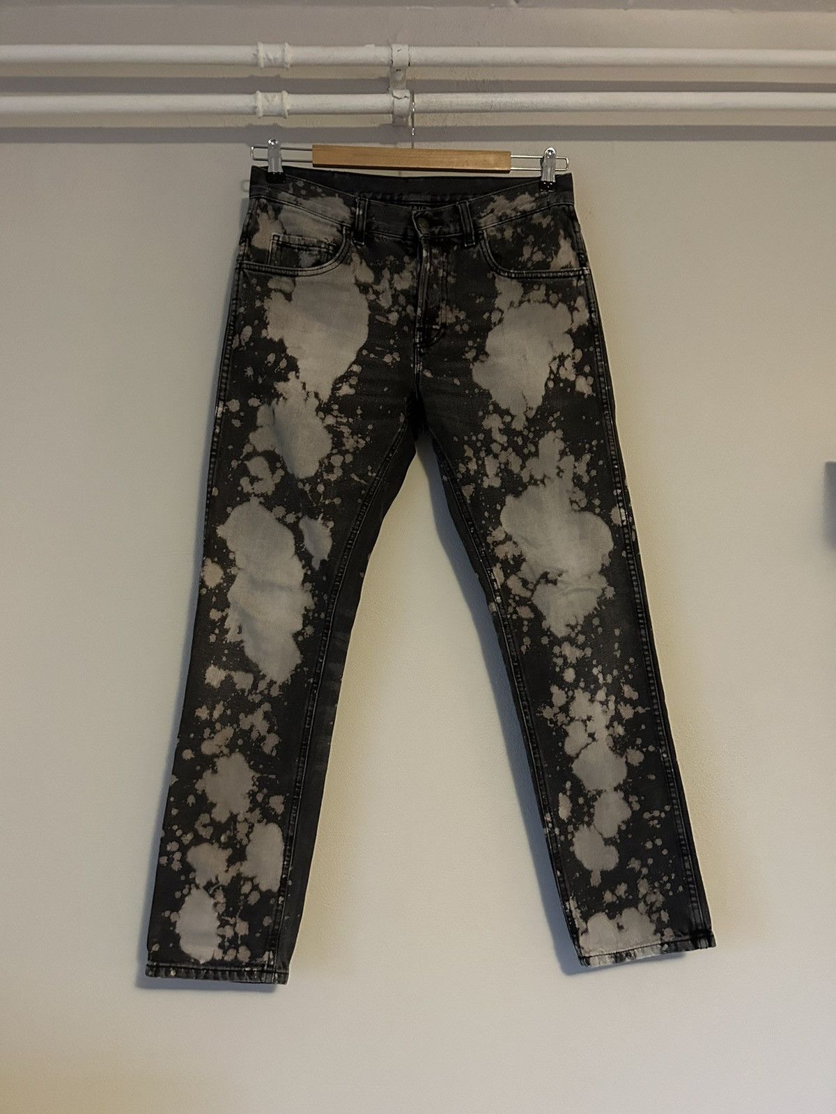 image of Gucci Bleached Denim Jeans in Black, Men's (Size 30)