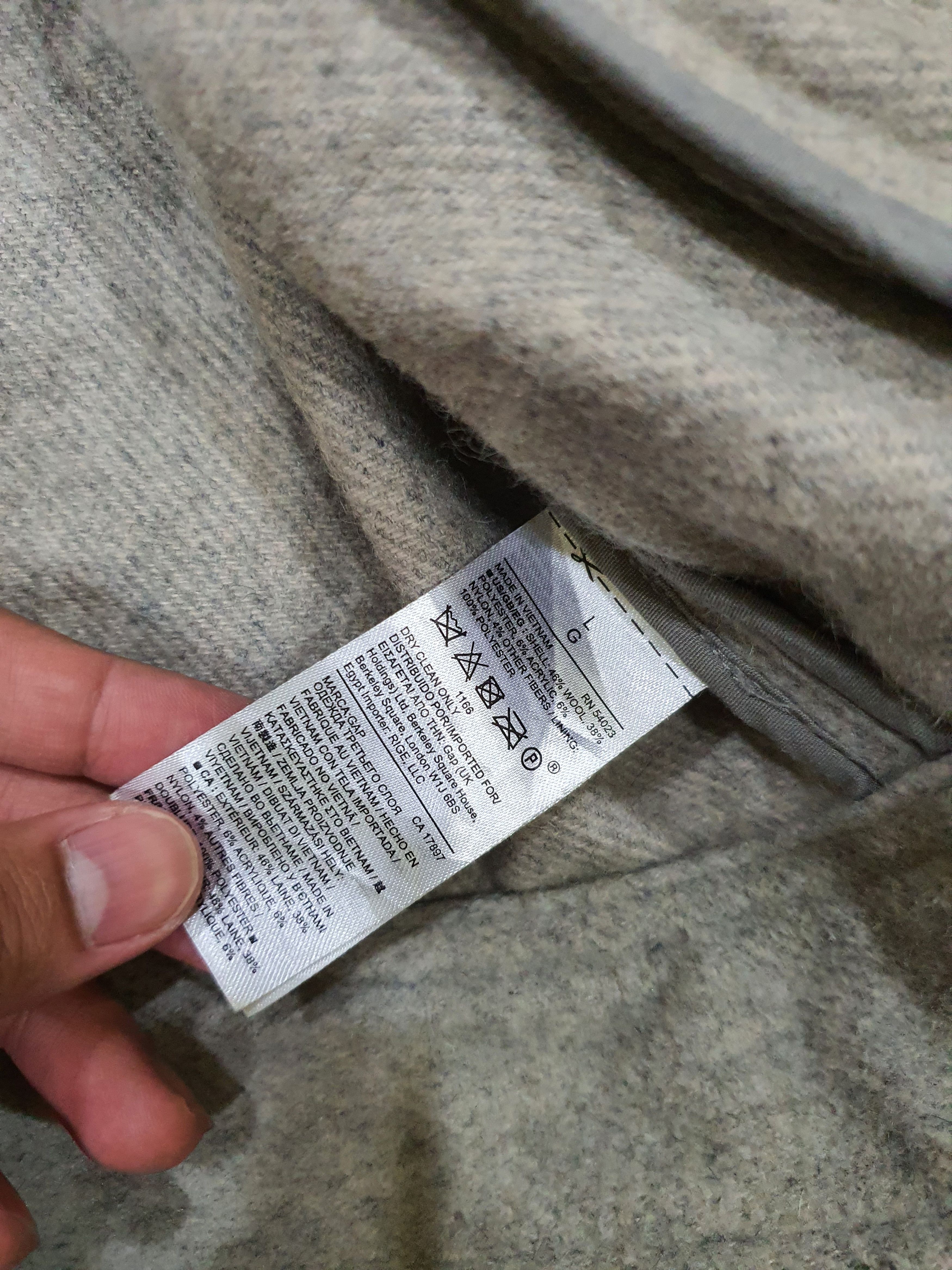 Gap Gap grey felted trucker jacket Size US L / EU 52-54 / 3 - 13 Thumbnail
