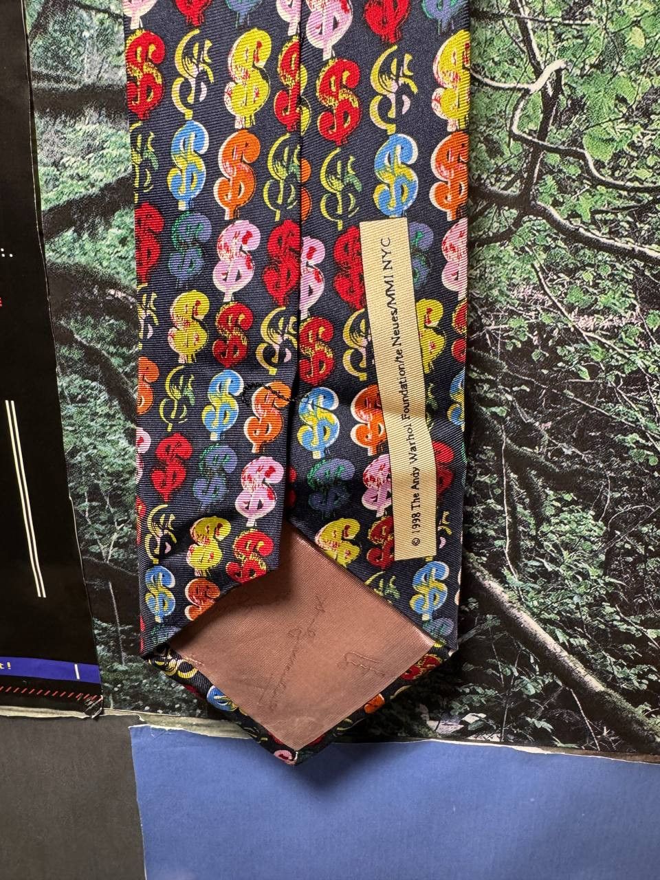 Andy Warhol Andy Warhol 1995 Dollars Tie Size ONE SIZE - 3 Thumbnail