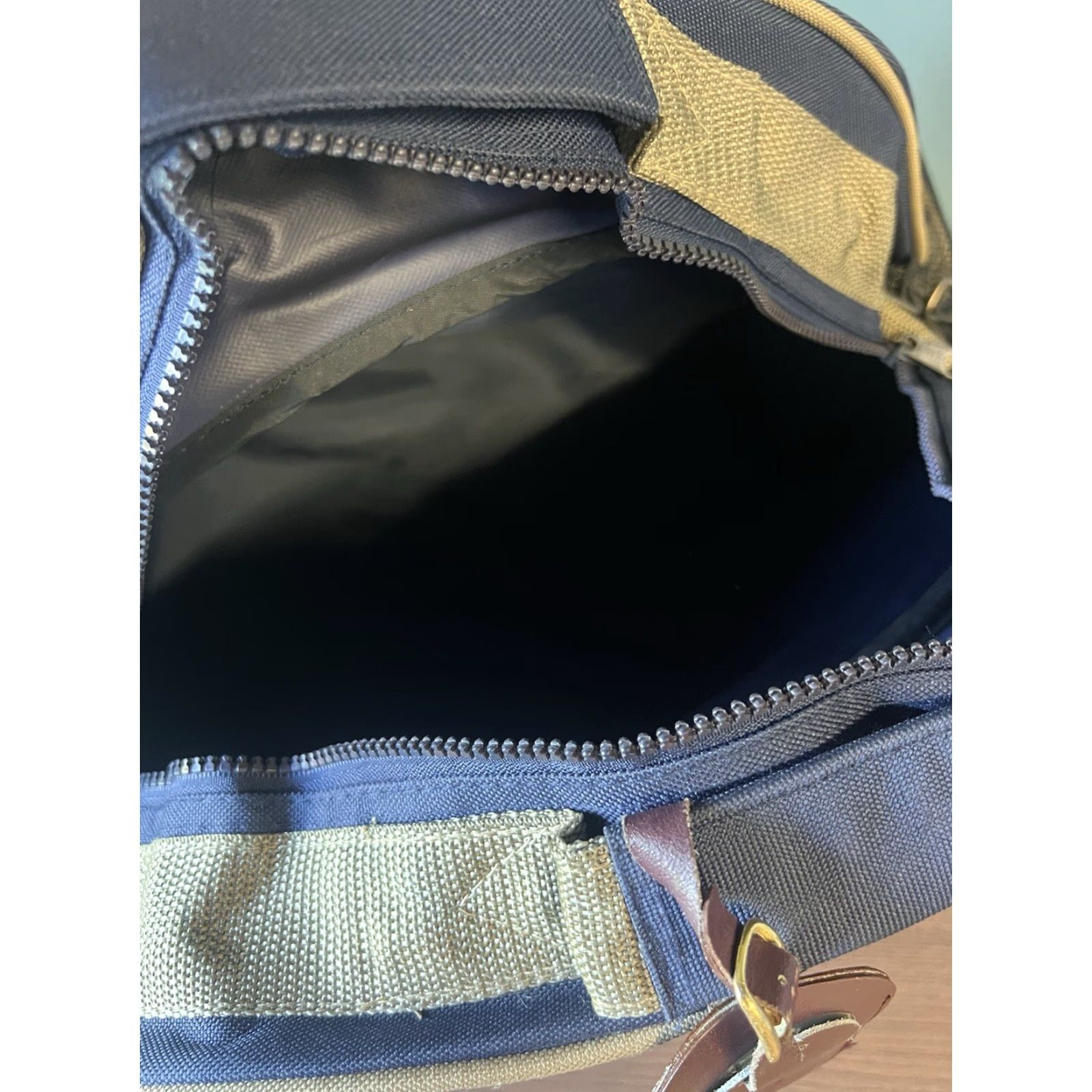 Vintage VINTAGE Hiram Bingham Canvas Blue Duffle-Travel Bag EUC Size ONE SIZE - 3 Thumbnail