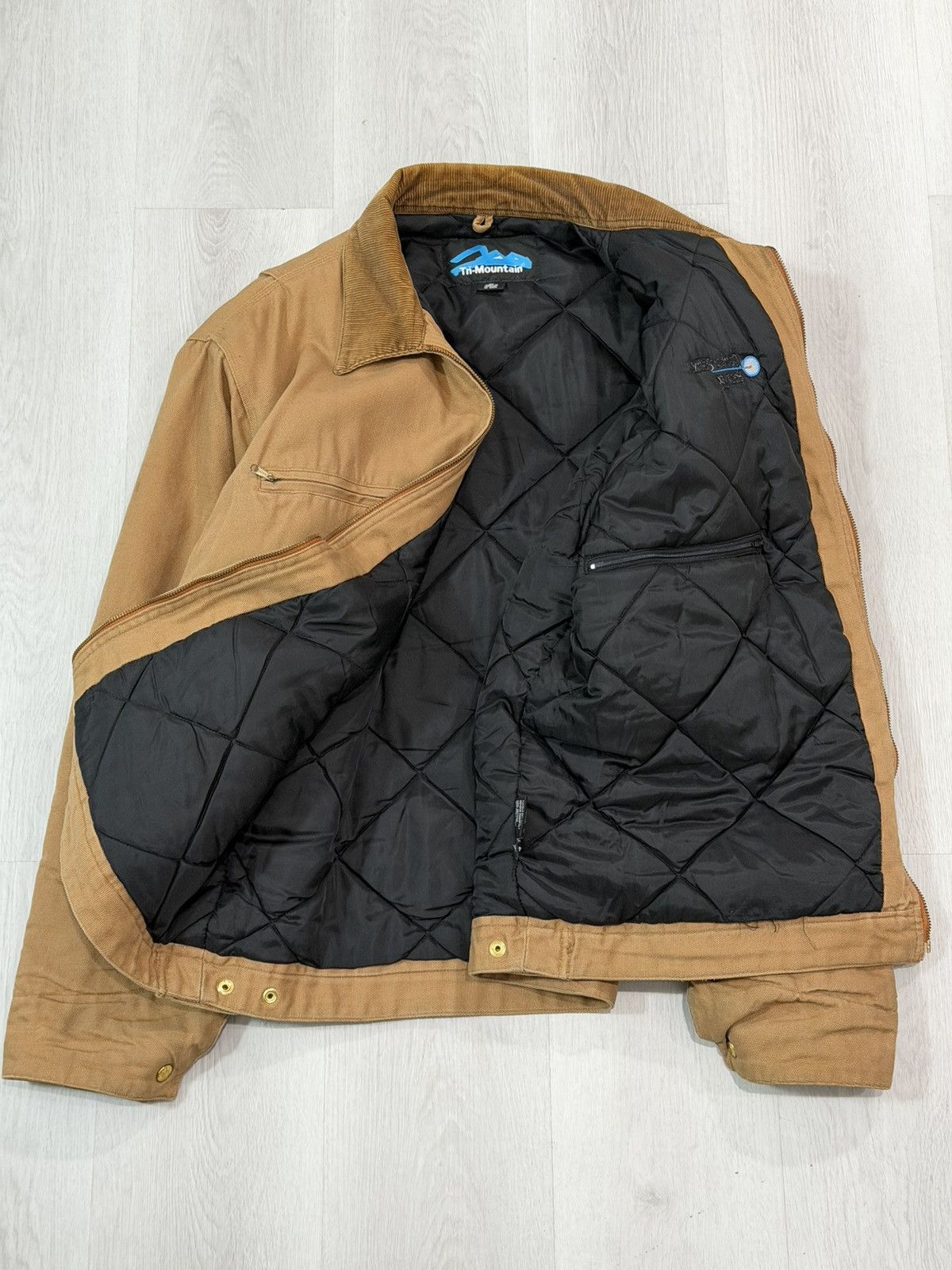 Vintage Vtg 90s Tri-Mountain Detroit Jacket Workwear QuiltedLined XL Size US XL / EU 56 / 4 - 6 Thumbnail