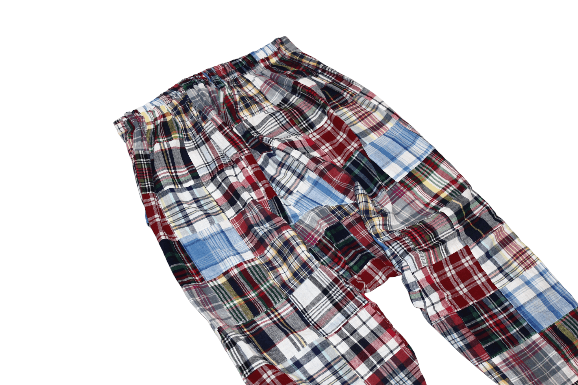 20471120 100% Cotton. Tartan Patchwork Drop Crotch Casual Pants Size US 30 / EU 46 - 9 Thumbnail