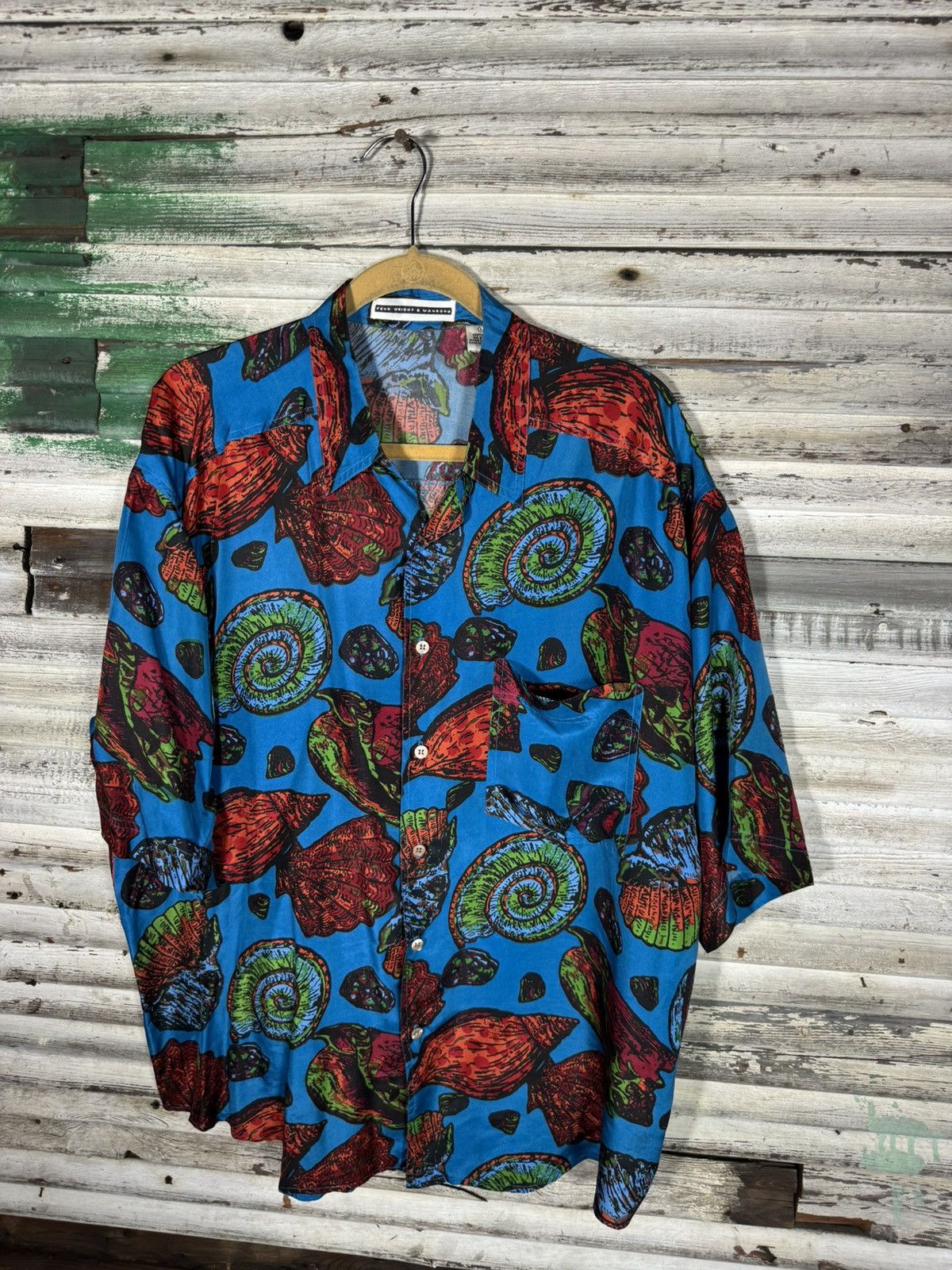 Vintage Vintage printed silk shirt Size US L / EU 52-54 / 3 - 3 Thumbnail