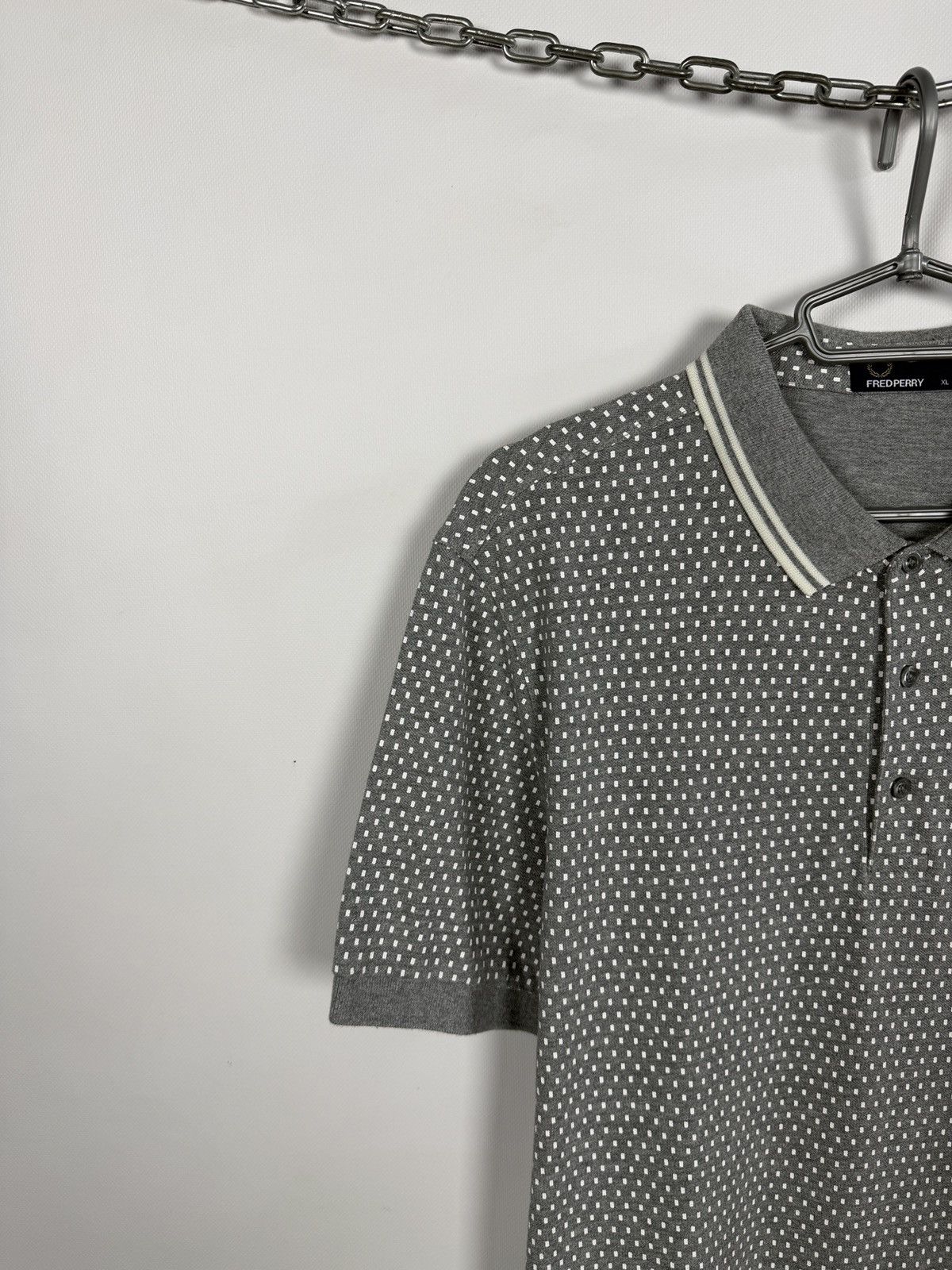 Fred Perry Fred Perry Short Sleeve Polo Shirt Micro Pattern Logo Casual Size US XL / EU 56 / 4 - 3 Thumbnail