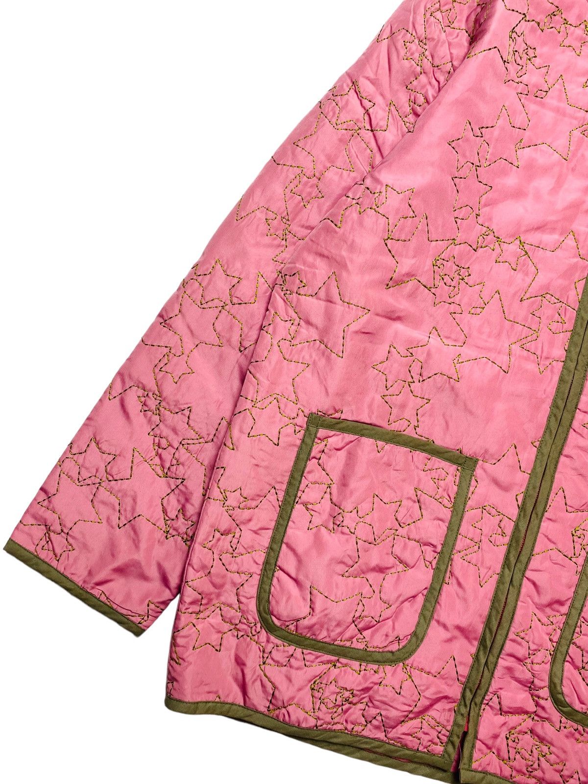 Angel Blue 2000s Bettys Blue - Stitched Star Pink Jacket Size L / US 10 / IT 46 - 4 Thumbnail