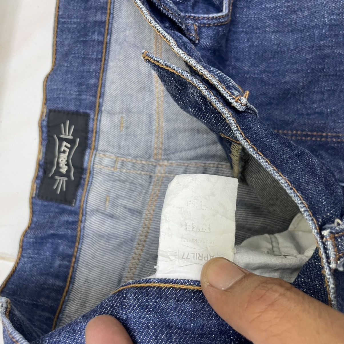 April 77 × Japanese Brand 💥Vintage April 77 Slim Denim Size US 34 / EU 50 - 5 Thumbnail