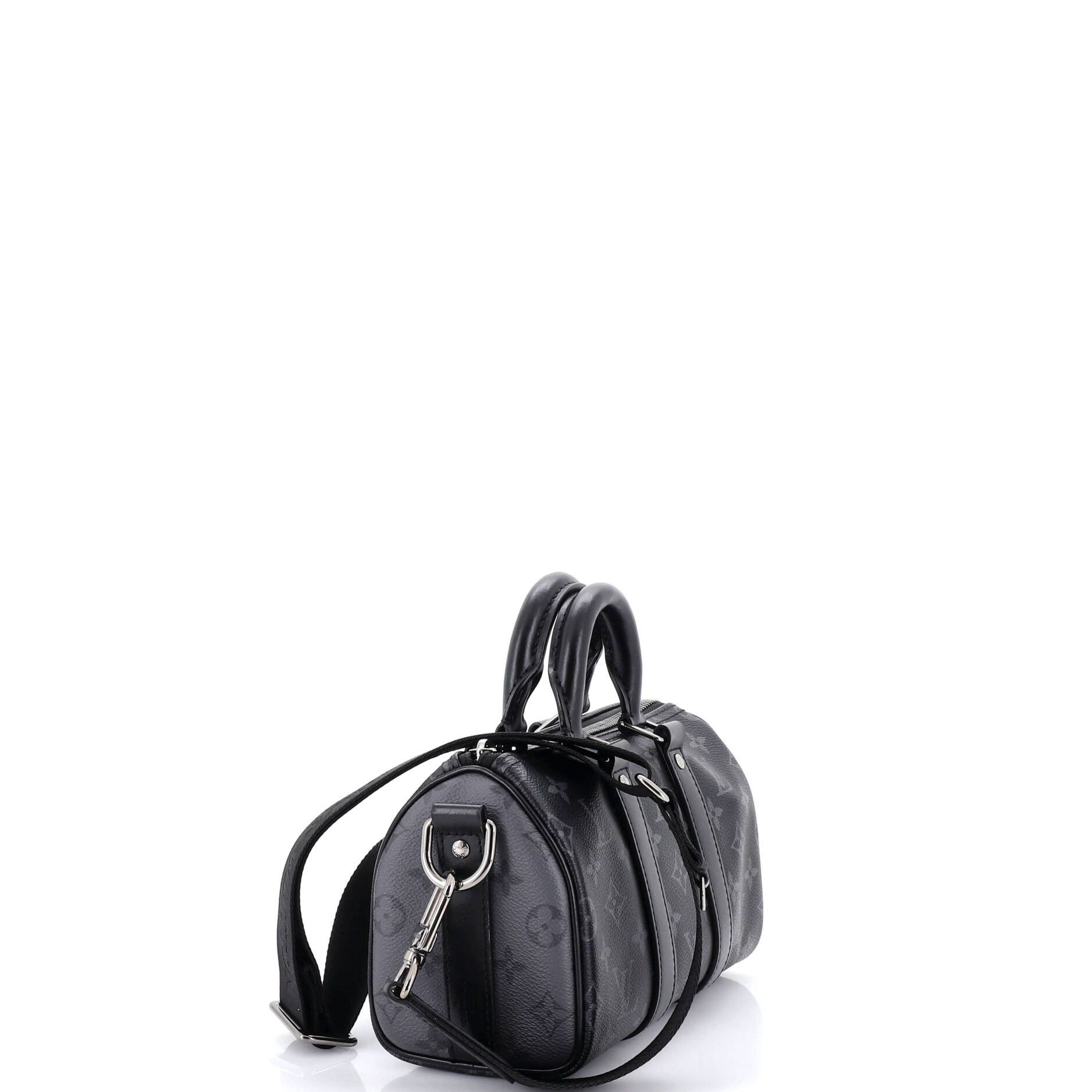 City Keepall Bag Reverse Monogram Eclipse Canvas