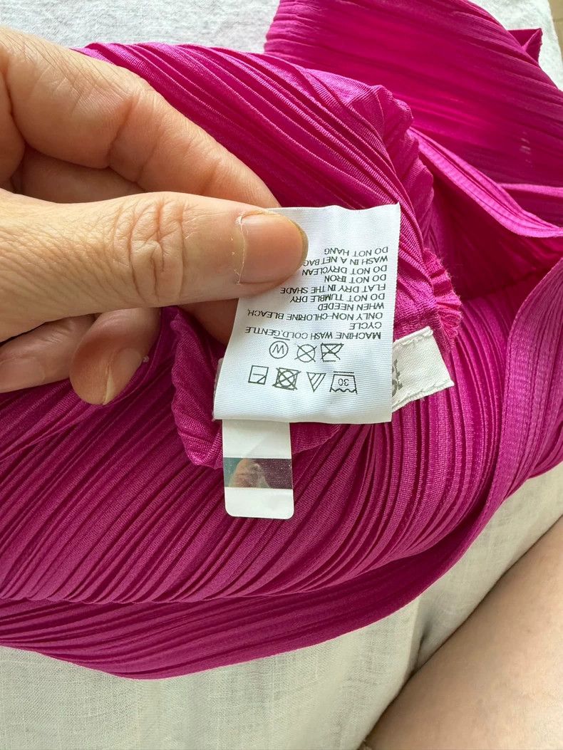Issey Miyake Issey Miyake Pink pleated short-sleeved shirt Size L / US 10 / IT 46 - 2 Thumbnail