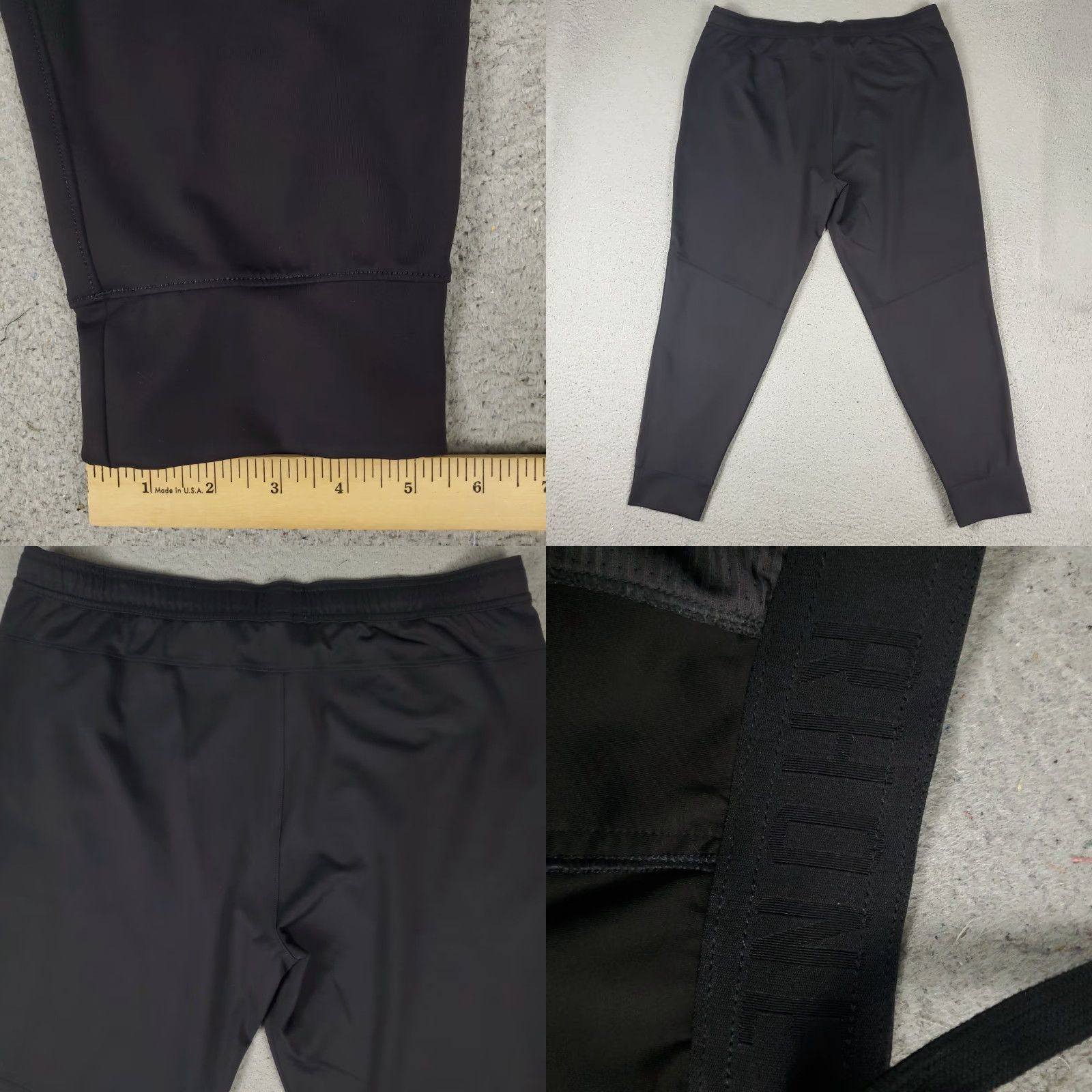 Rhone Rhône Pants Mens 2XL Black Stretch Active Lace Tie Track Joggers Sweatpants Pants Size US 39 - 8 Thumbnail