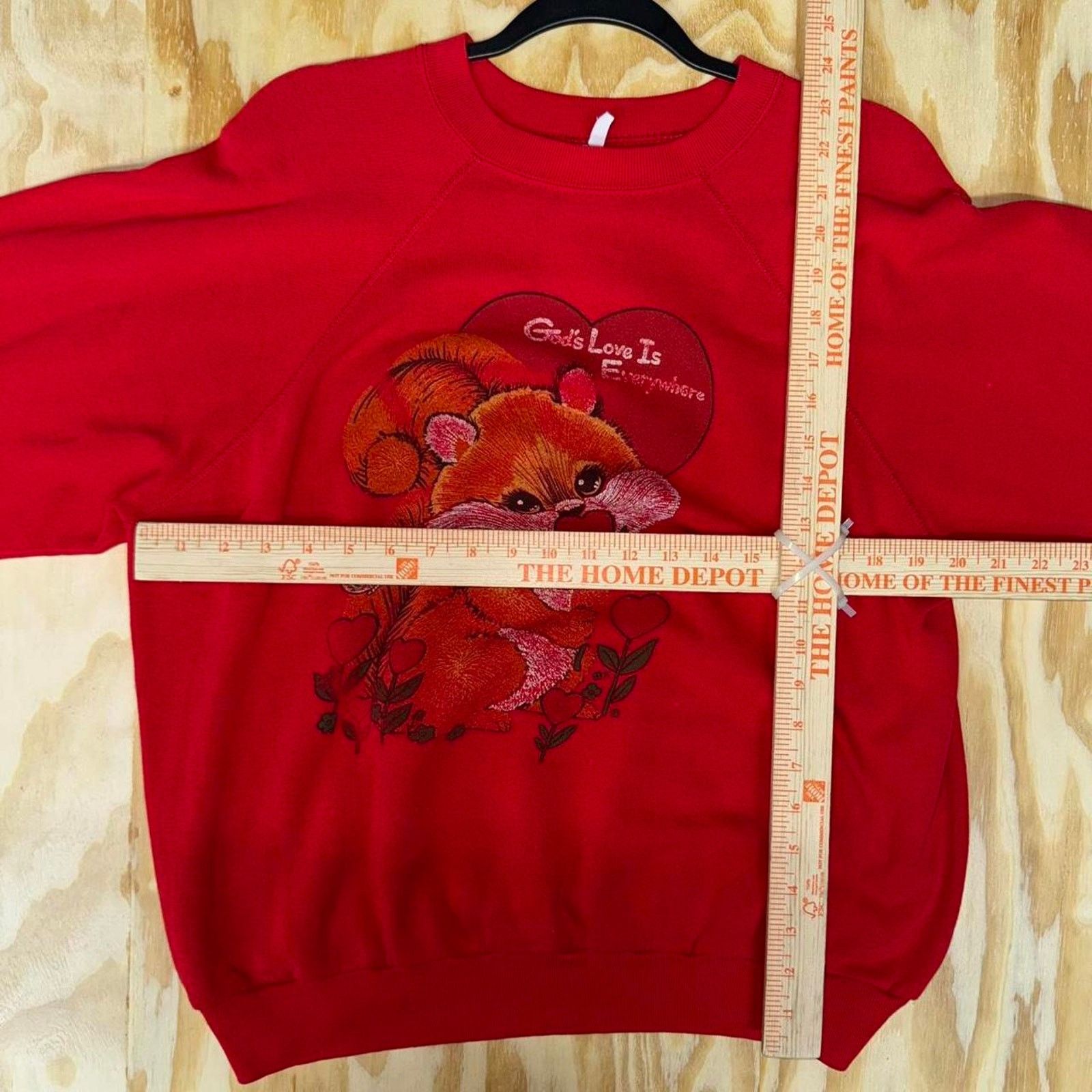 Vintage Vintage 1990s squirrel cute grandma crewneck sweatshirt Size US M / EU 48-50 / 2 - 2 Thumbnail