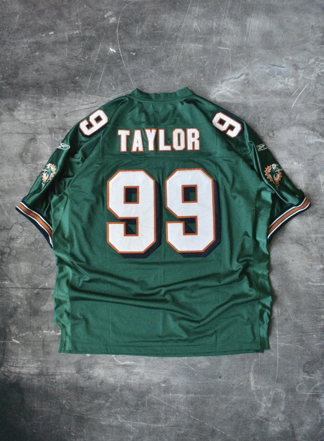 NFL Vintage Miami Dolphins Jason Taylor Reebok NFL Jersey (XXL) Size US XXL / EU 58 / 5 - 1 Thumbnail