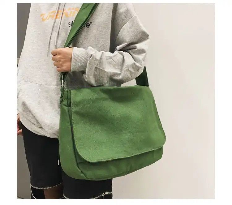 Japanese Brand Canvas Shoulder Crossbody Bag Size ONE SIZE - 1 Thumbnail