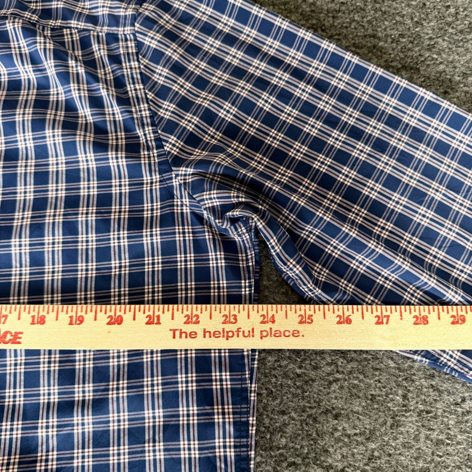 UNTUCKit UNTUCKit Shirt Mens XL Slim Fit Blue Plaid Long Sleeve Size US XL / EU 56 / 4 - 4 Thumbnail