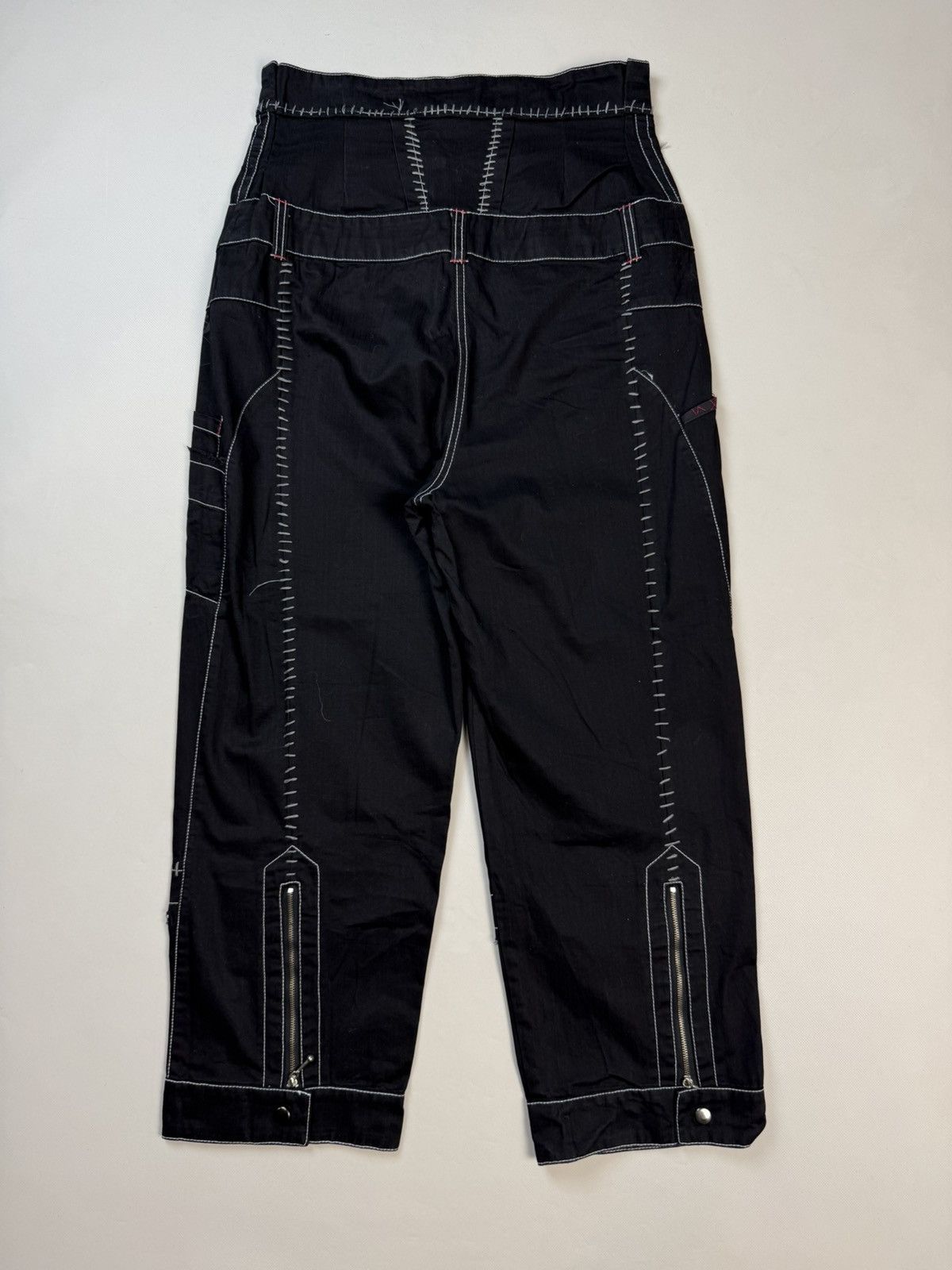 Cop Copine Cop Copine Avant-Garde Y2K High Rise Wide Leg Pants Trousers Size 30" / US 8 / IT 44 - 16 Thumbnail