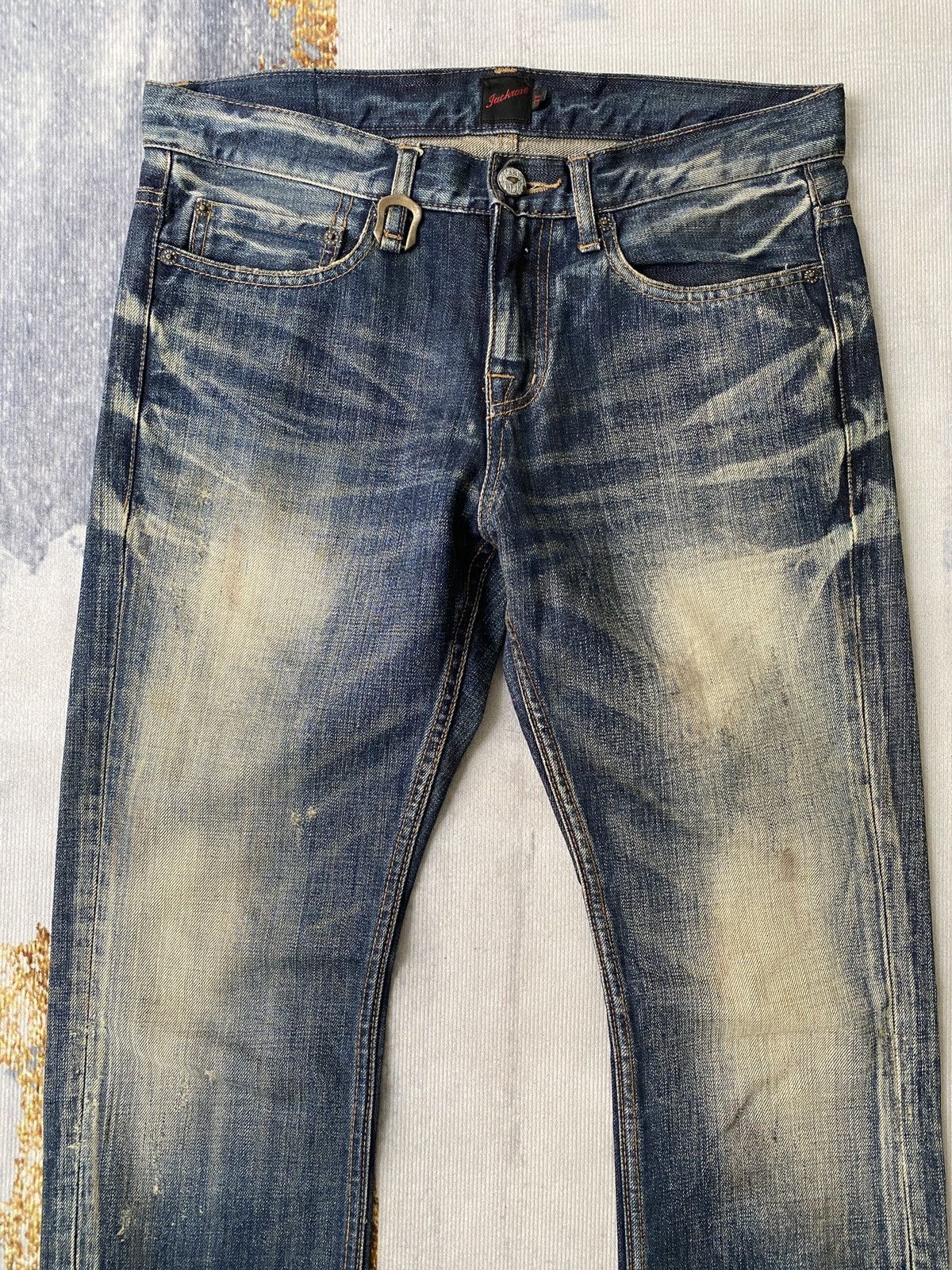 JACKROSE Jack Rose Japan Blue Faded Rusty Claw Marks Denim Size US 32 / EU 48 - 5 Thumbnail
