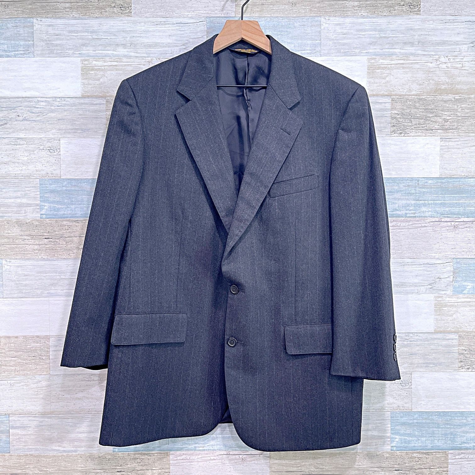 Brooks Brothers Brooks Brothers Brooksease Flannel Stretch Wool Suit Gray 43 Size 42R - 2 Thumbnail