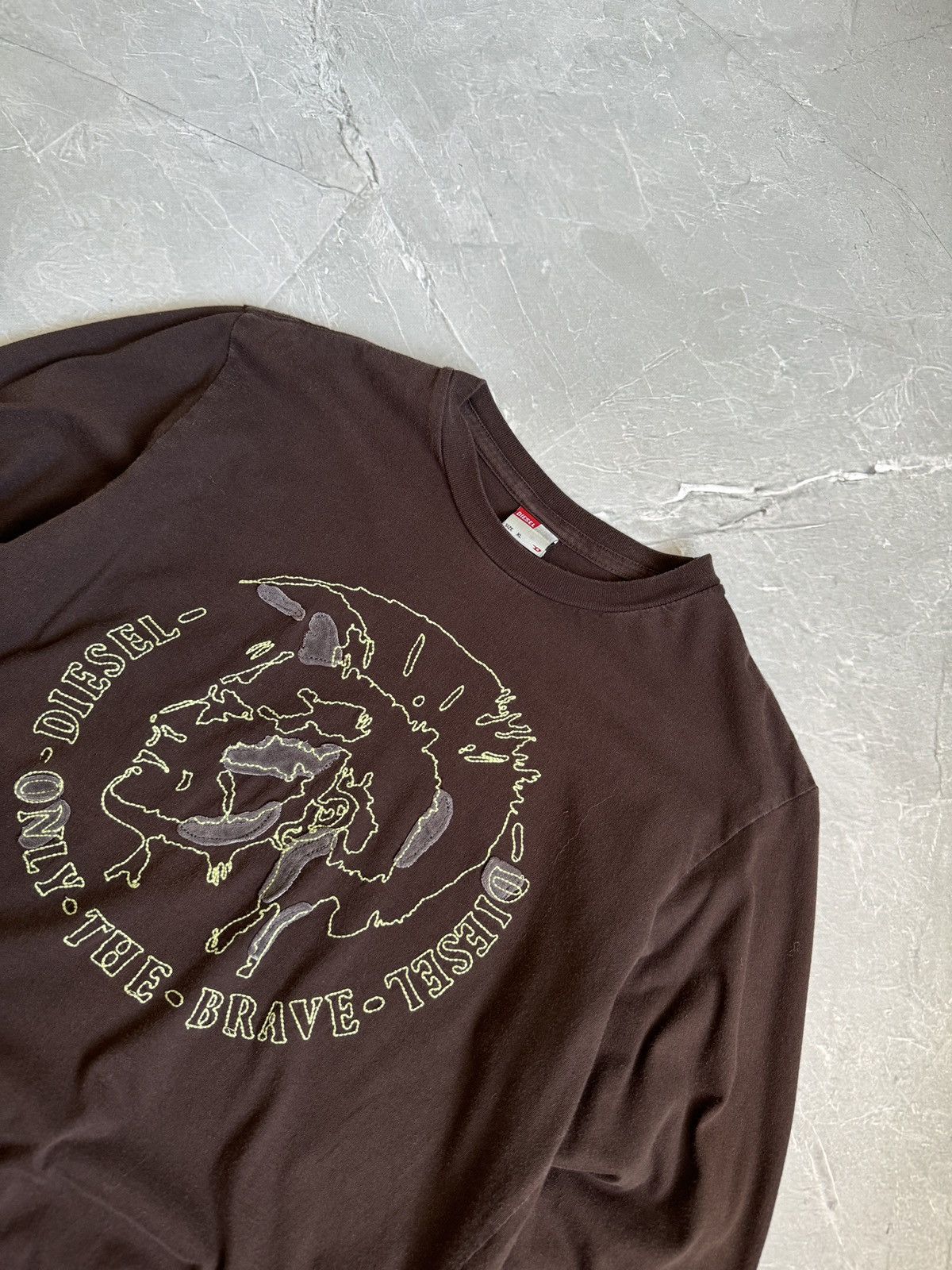 Diesel Vintage Diesel Punk Long Sleeve Tee Grunge Opium Y2k brown Size US M / EU 48-50 / 2 - 5 Thumbnail
